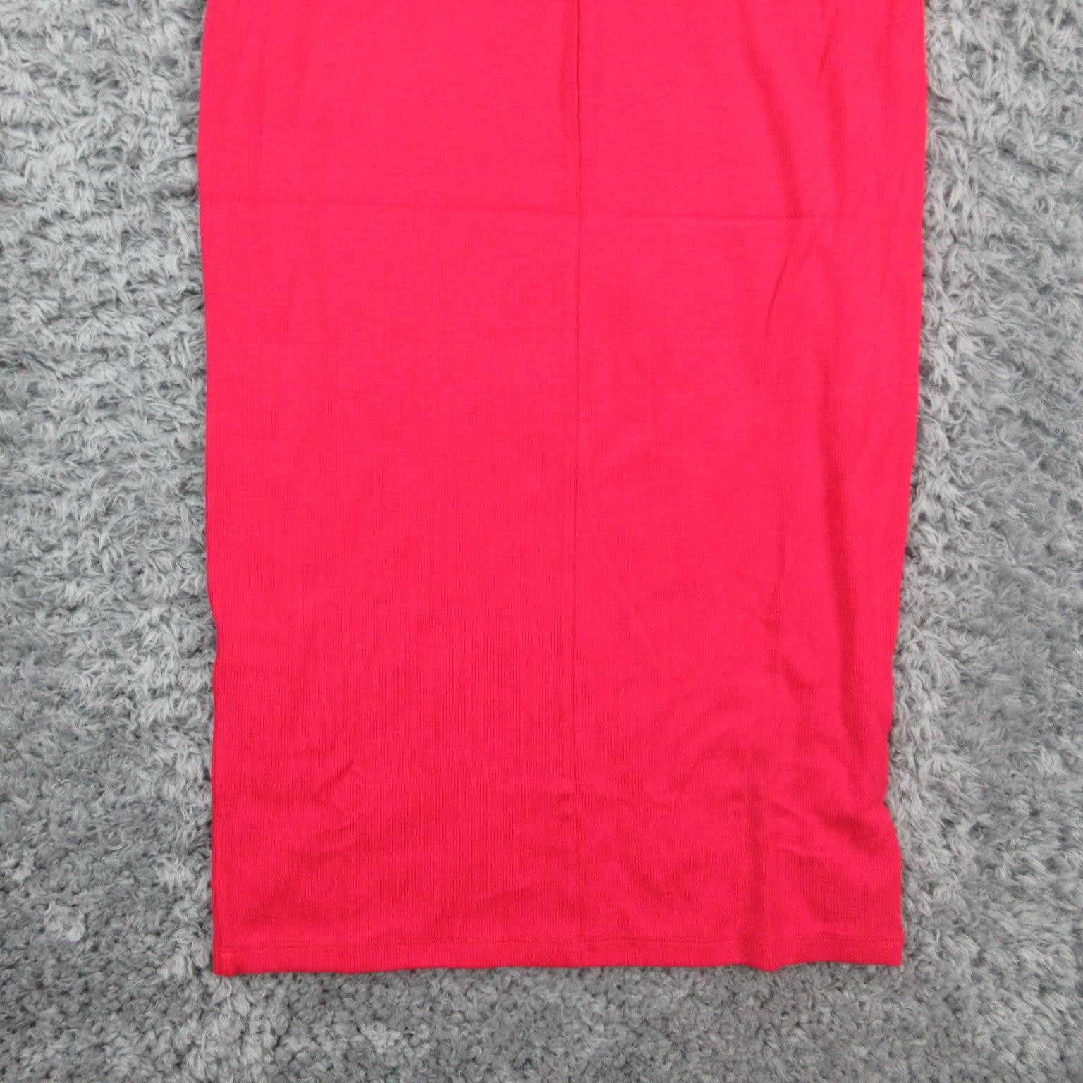 The Standard Stitch Dress Womens Large Ribbed Tank Midi Made in USA Tencel NWT