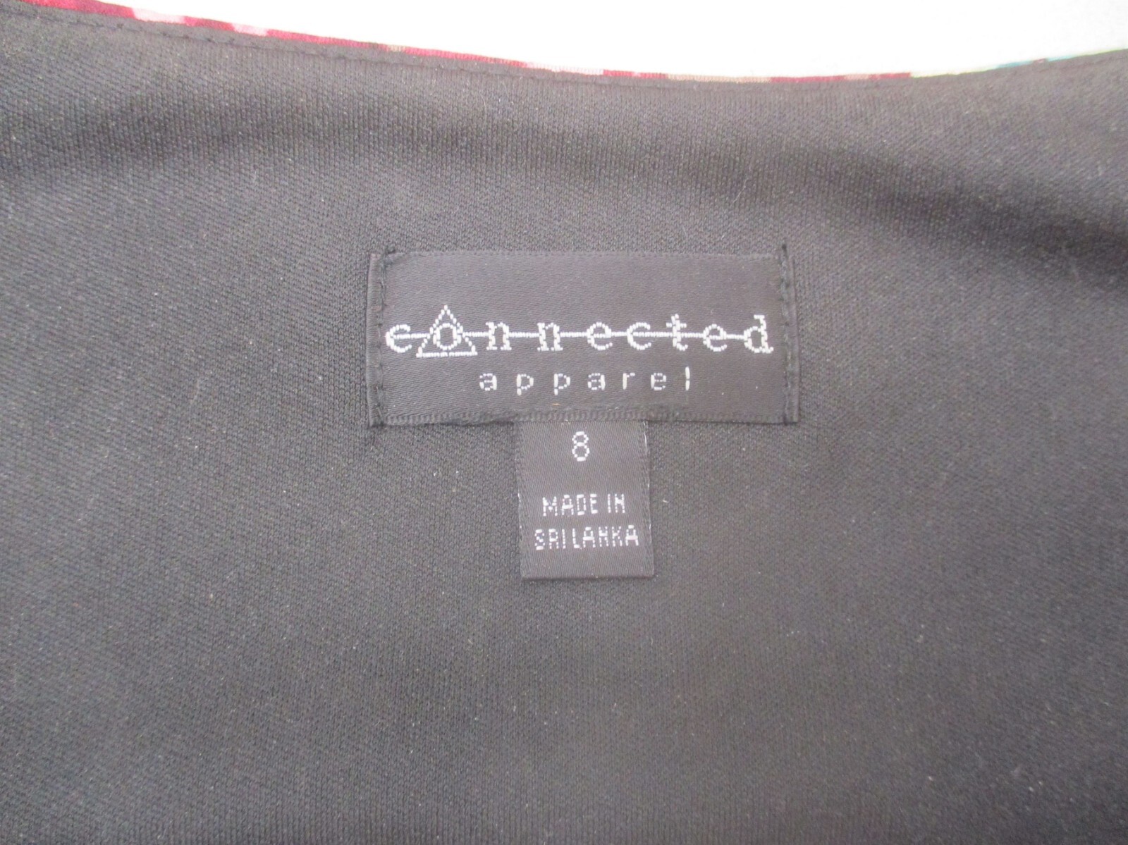 Connected Apparel Size 8 Womens 3/4 Ruffle Sleeve Knee Length Shift Dress 793