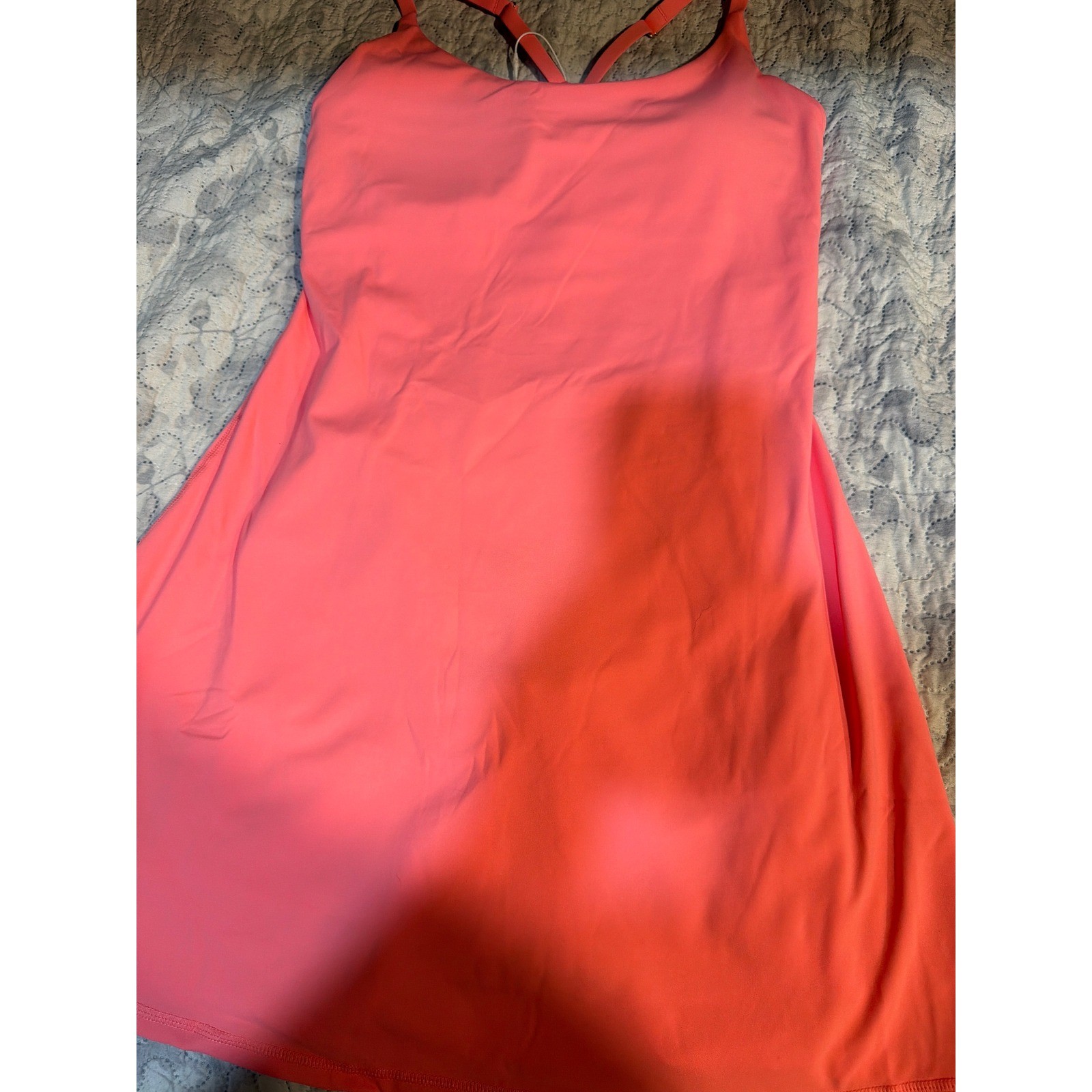Halara Plush Tummy Control Active Dress Easy Peezy Coral Pink Size S