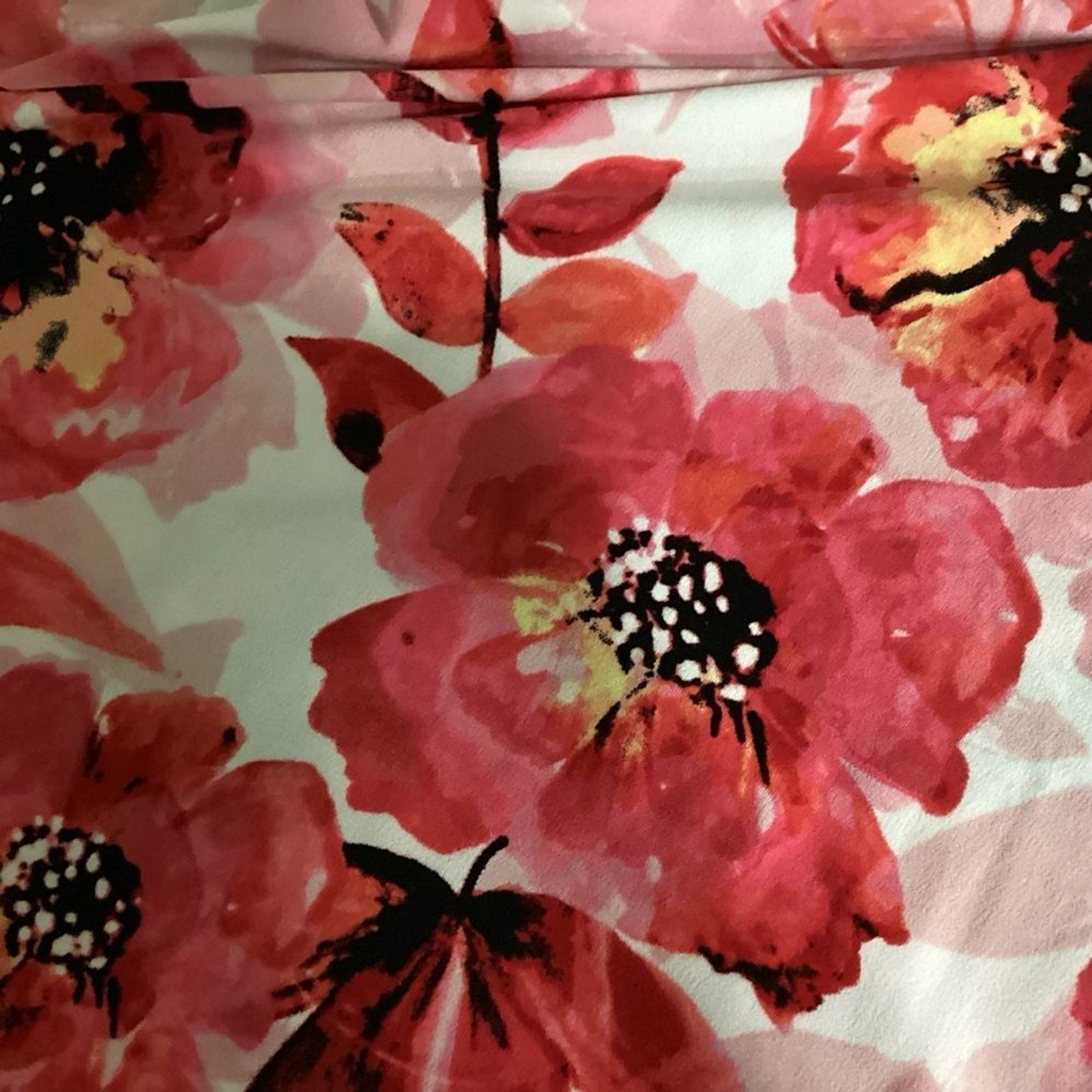 NWT Connect Apparel Twisted Front Draped Faux Wrap Floral Midi Dress Plus Sz 20