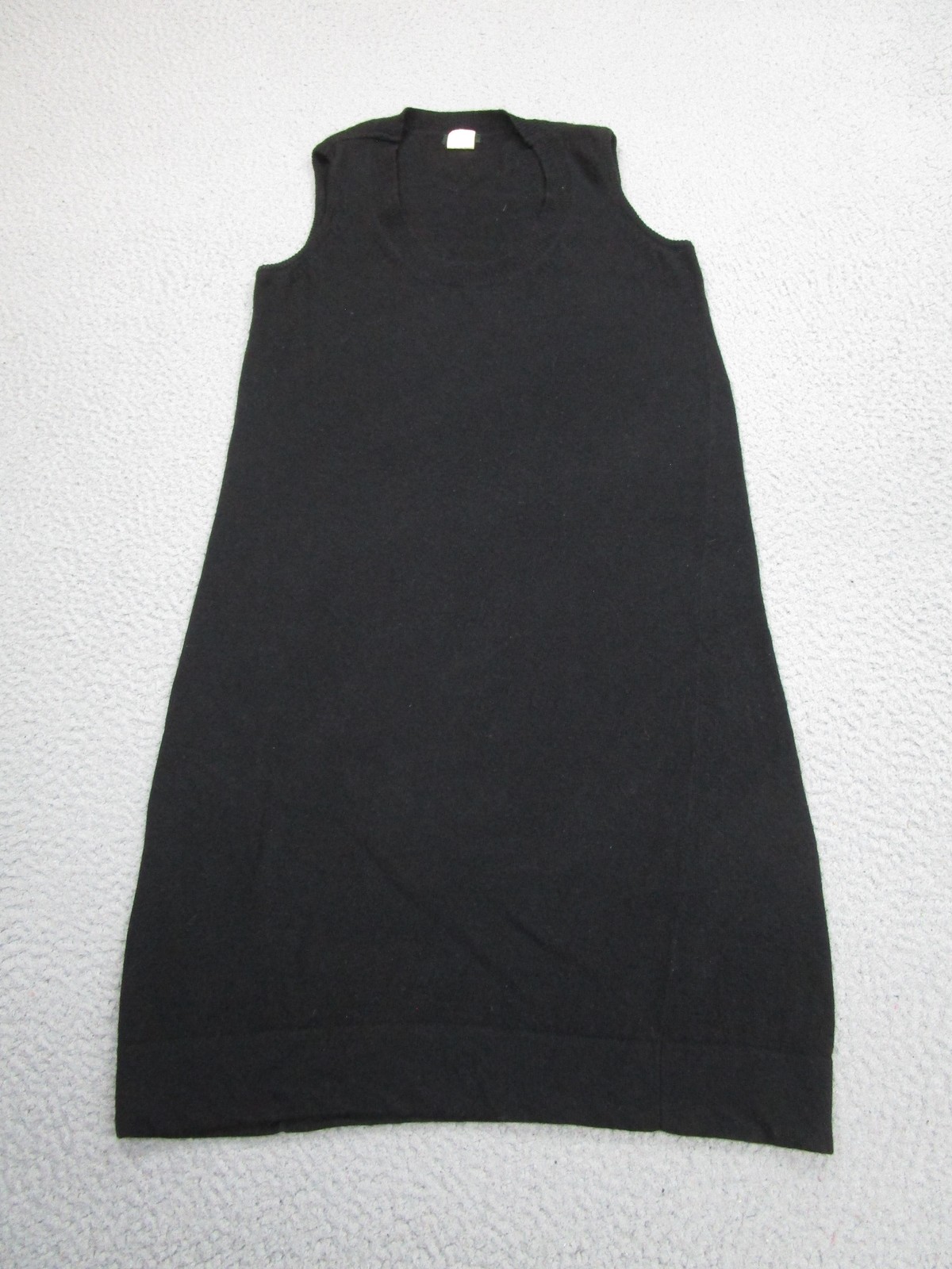 J Crew Sweater Dress Womens XS Black Sleeveless Wool Cashmere Knit Mini Shift
