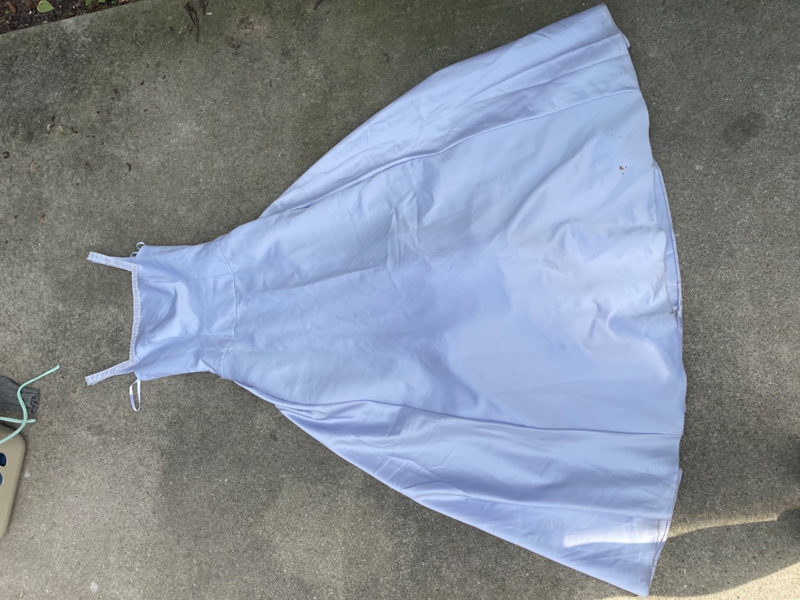 Vtg 90s B2 Dress Regency Beaded Lilac Purple Long Formal Basque Waist Satin 8
