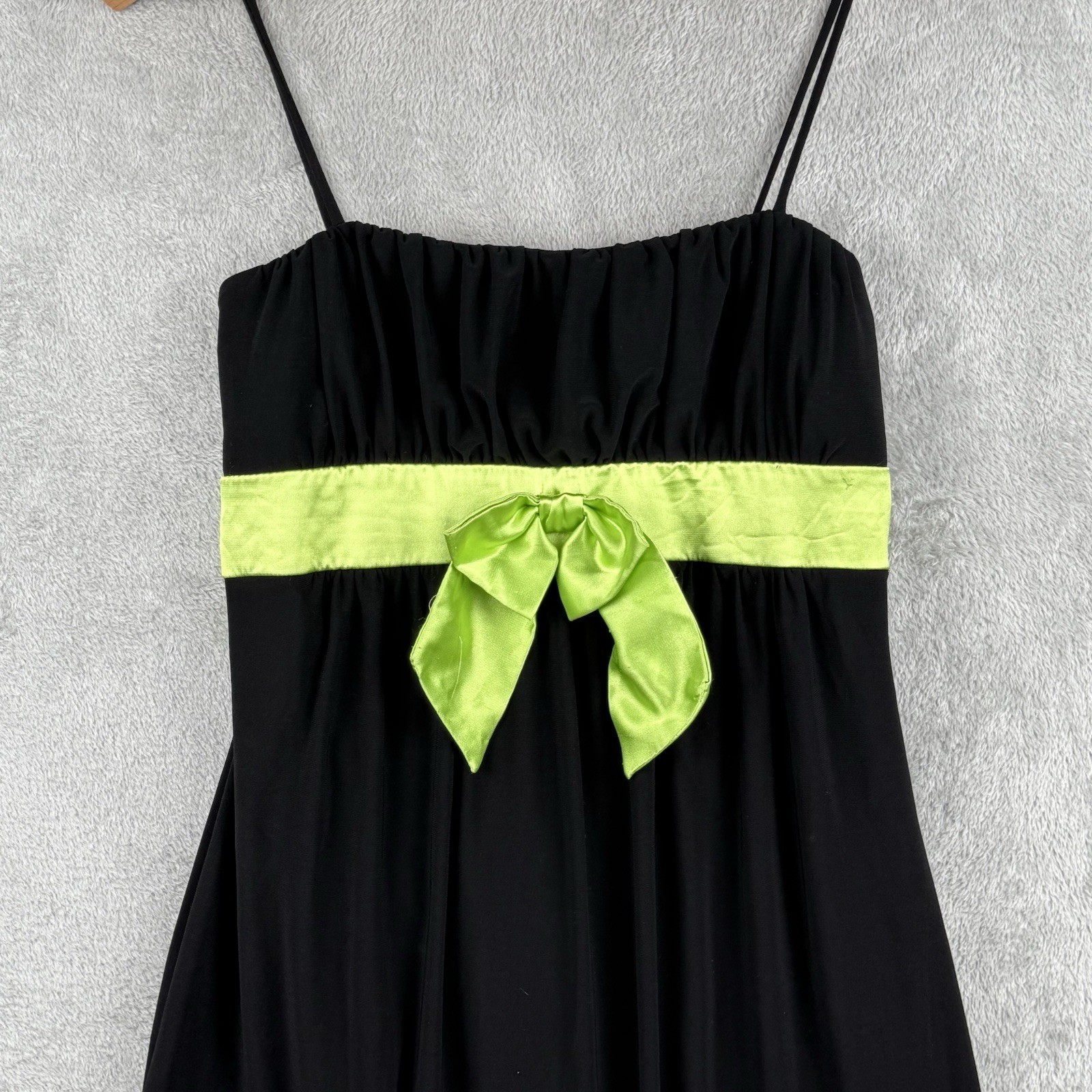 Taboo Y2K Mini Dress Junior Large Bubble Skirt Spaghetti Straps Evening Party