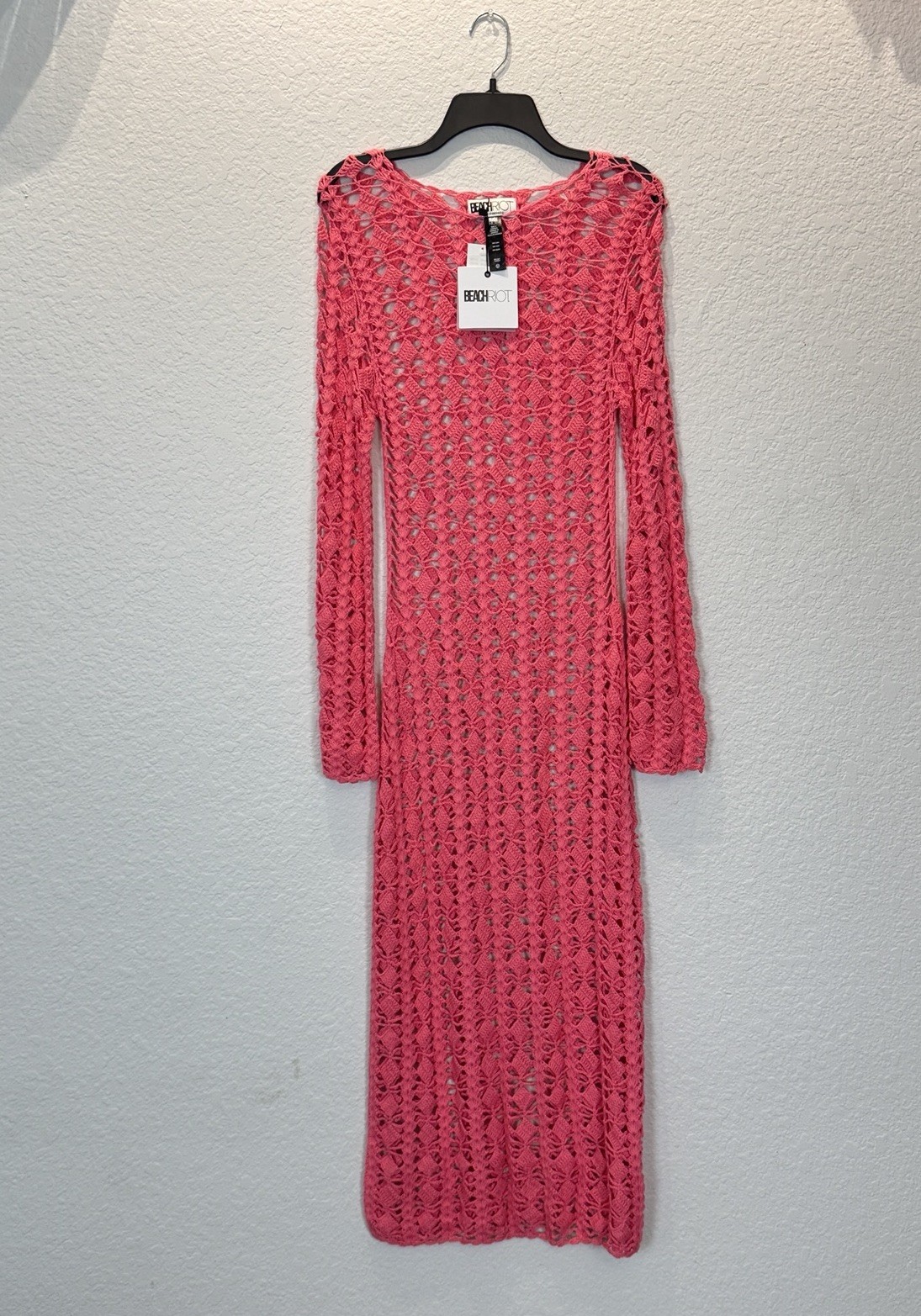 Beach Riot Women’s Size M Ariana Cover-Up Long Sleeves Maxi Dress NWT $248