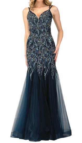 Abby Paris Longs by Lucci Lu style is Embroidered Tulle Size 2