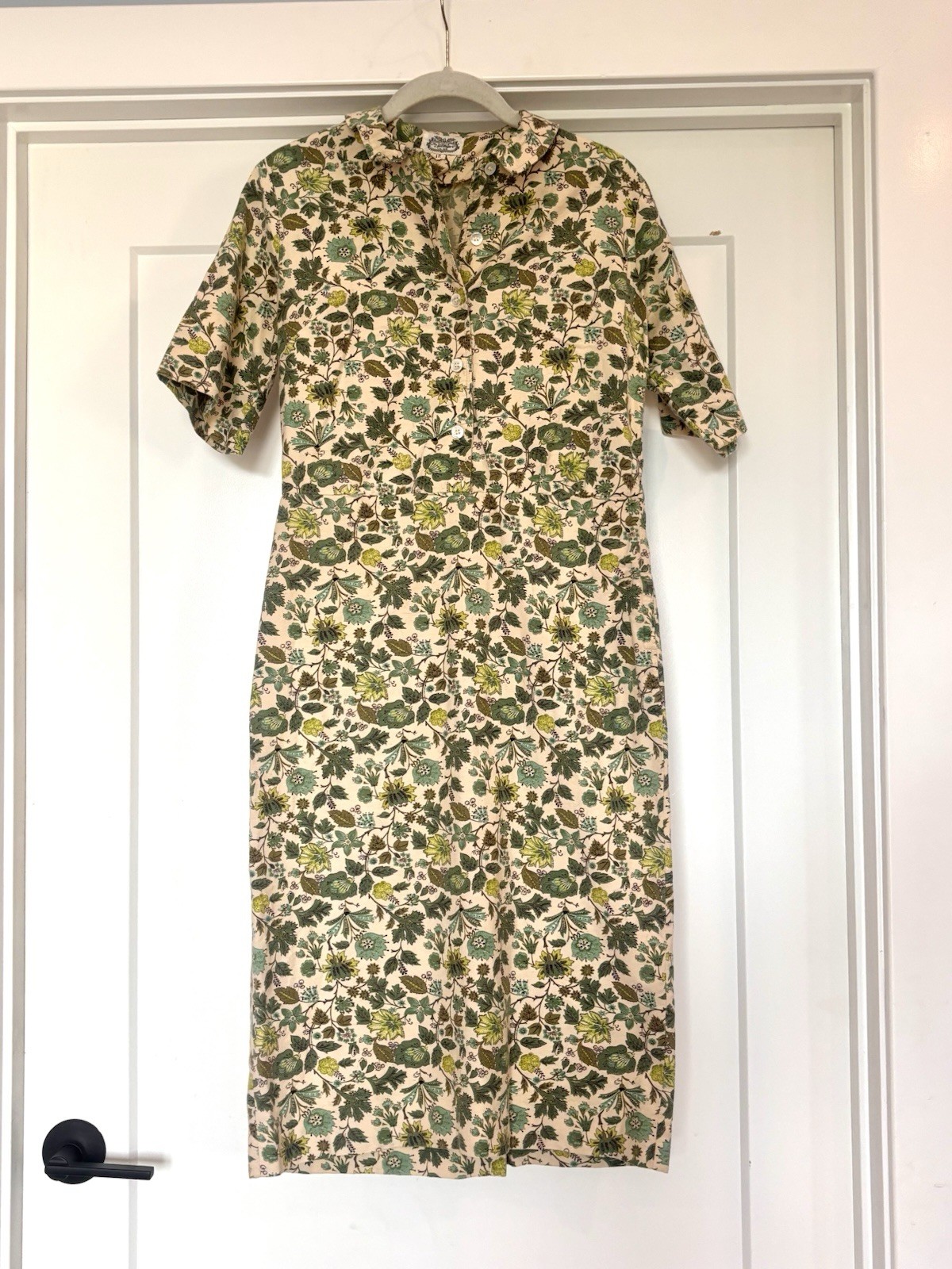 Vintage 1960s The Villager Floral Mod Preppy Ivy League Day Dress Size 12