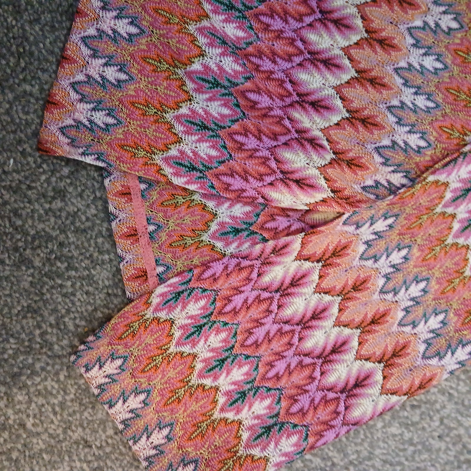 Pink multi trousers flared – 10