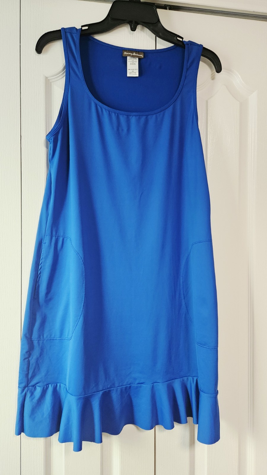 Tommy Bahama Shift Dress Womens Medium Beach Dress Blended Fabric Blue