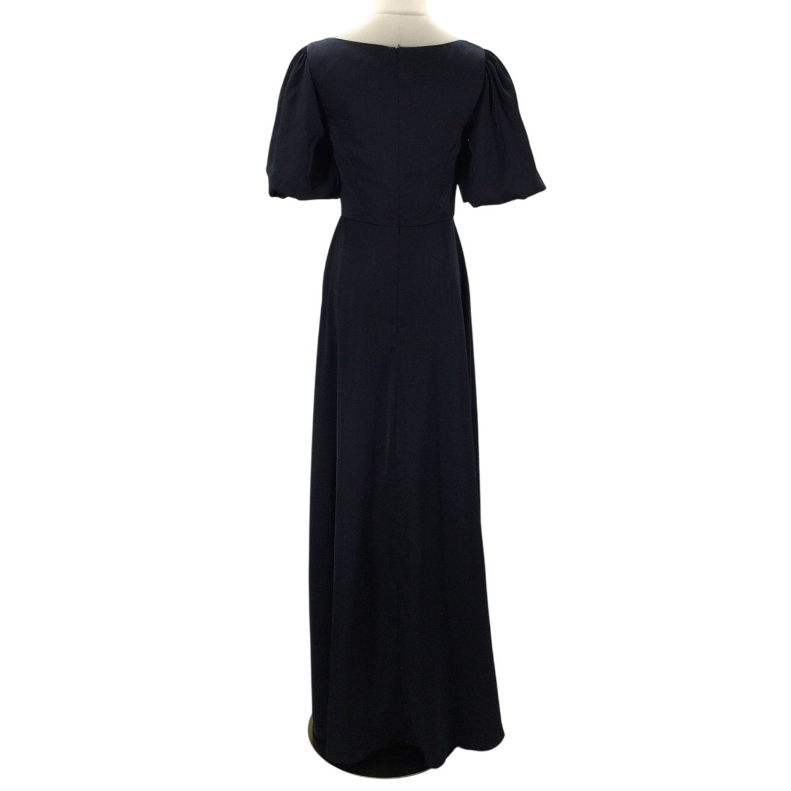AW BRIDAL 6 S Dark Navy blue Etta satin bridesmaid formal maxi dress NEW 0B17