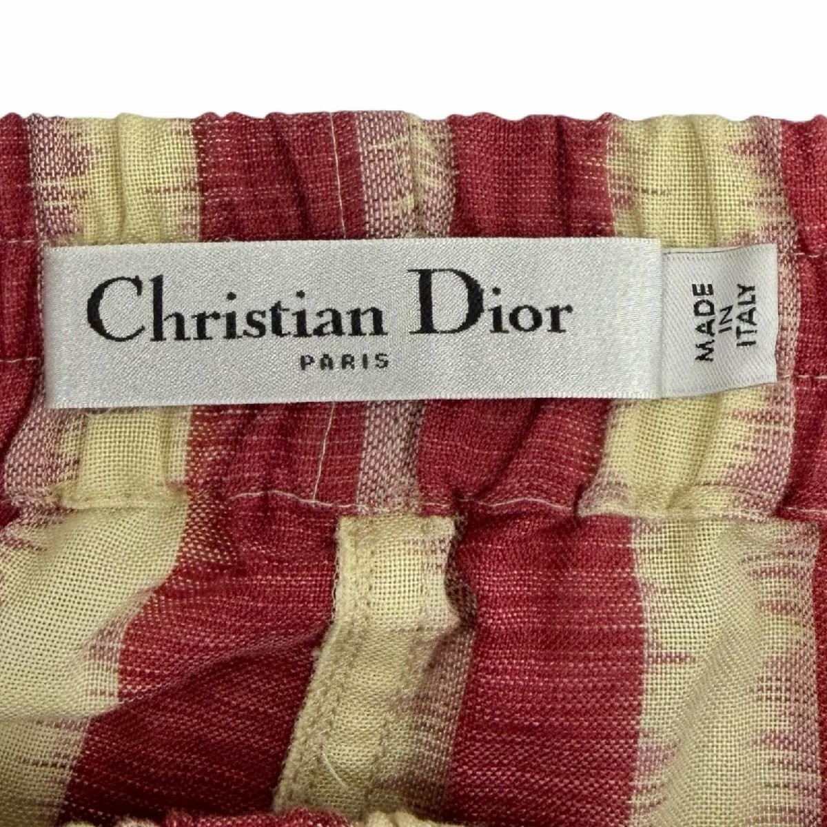 Womens Christian Dior Christian Dior 121P20A7858 100 Cotton Stripe Short Pan