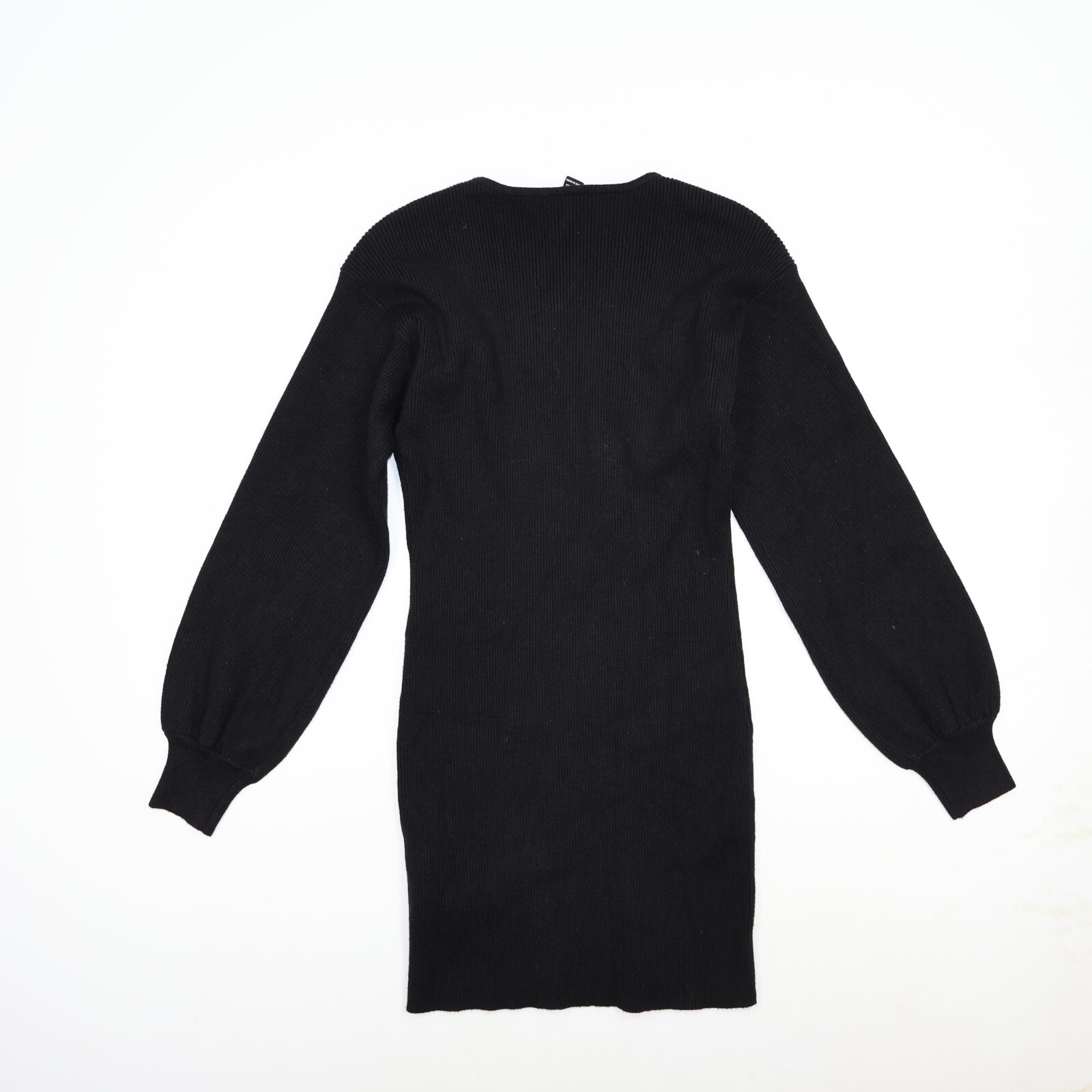 Forever 21 Black Sweater Dress Ribbed Bodycon Dress Long Sleeve Juniors Size M
