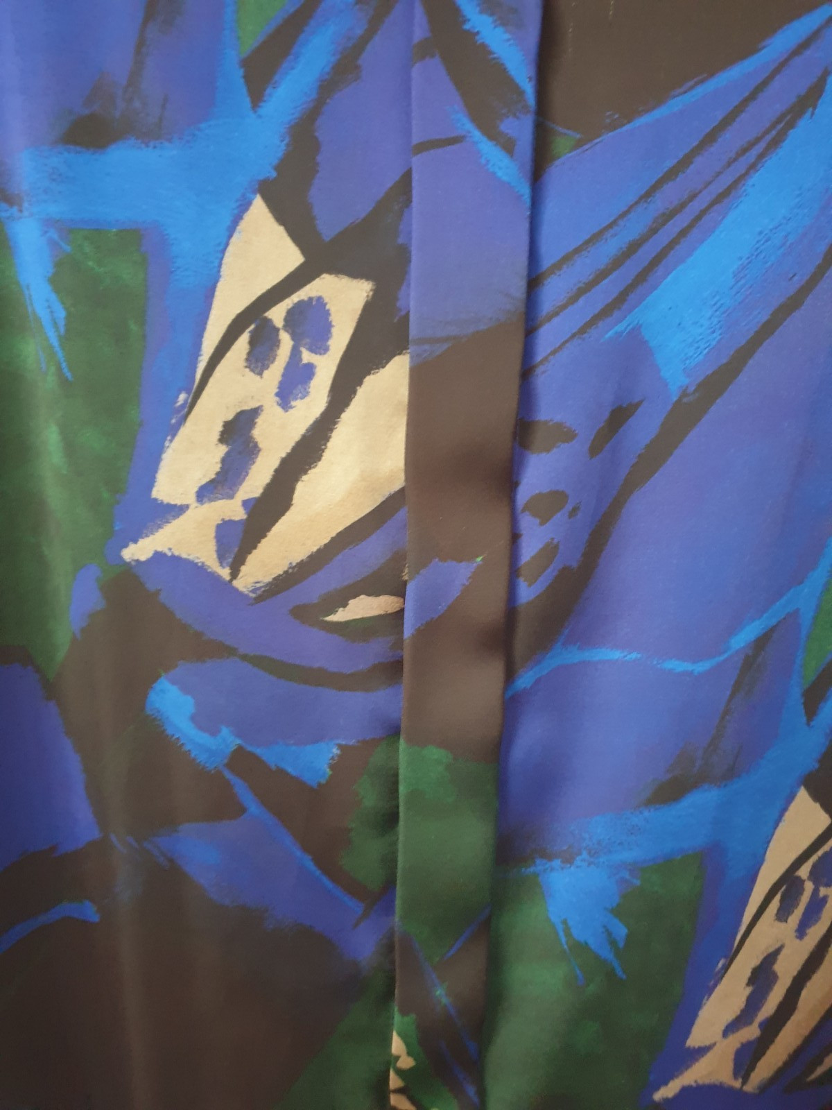 Marina Rinaldi blue/green pattern Abito dress, size 20