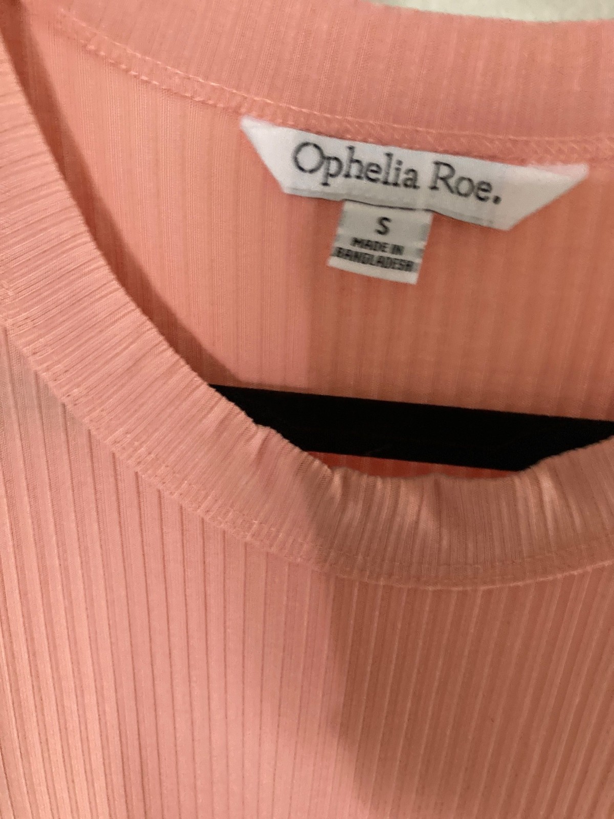 Ophelia Roe Peach Tank Long Ribbed Slit Maxi Dress NWT
