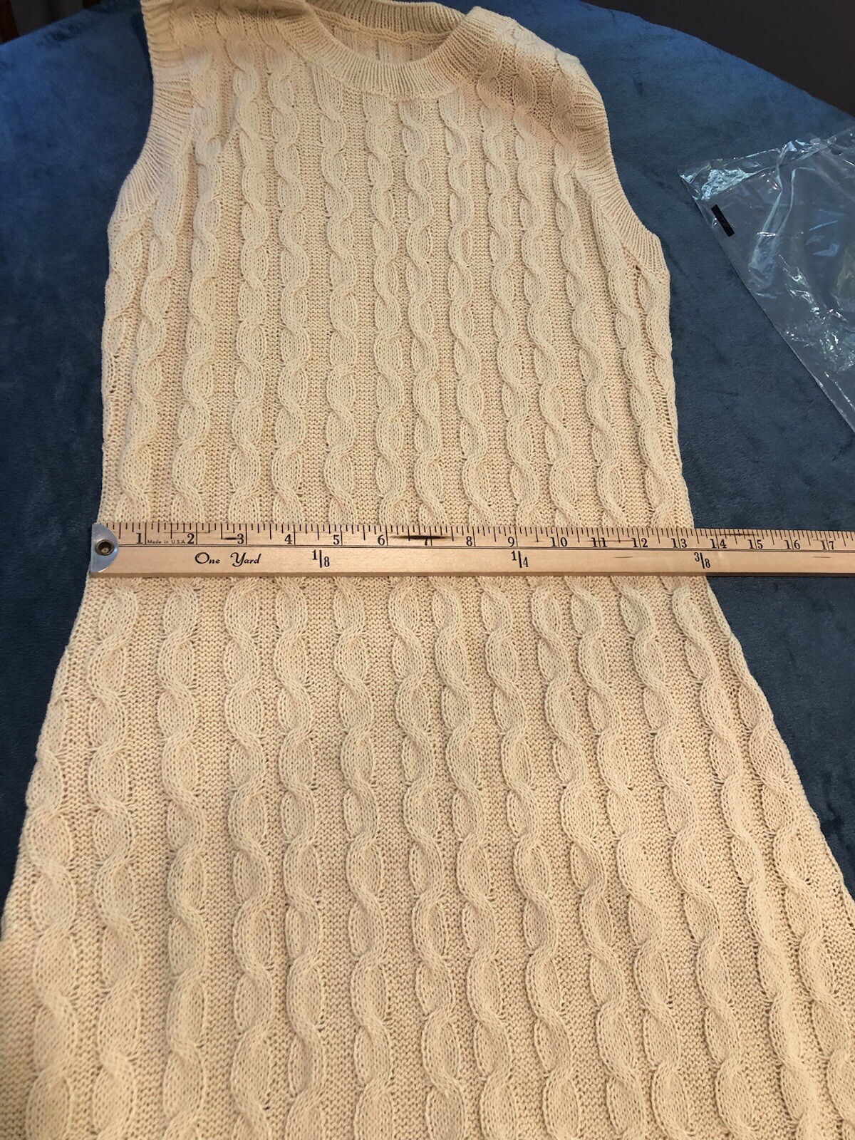 Size Small Beige Sleeveless Maxi Sweater Dress