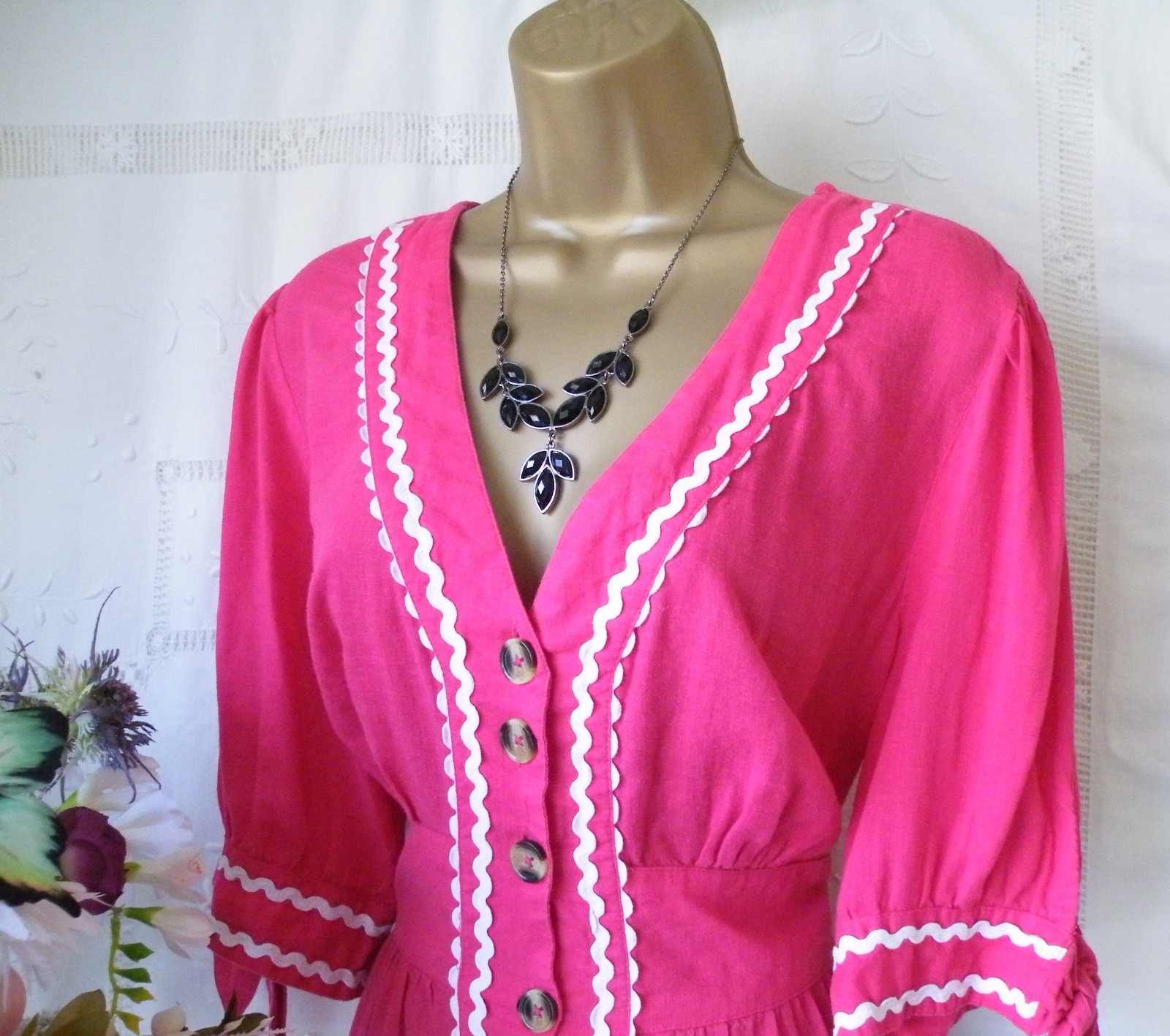 👗****MONSOON PRE OWNED “LITA PINK” DRESS SIZE EXTRA LARGE***👗