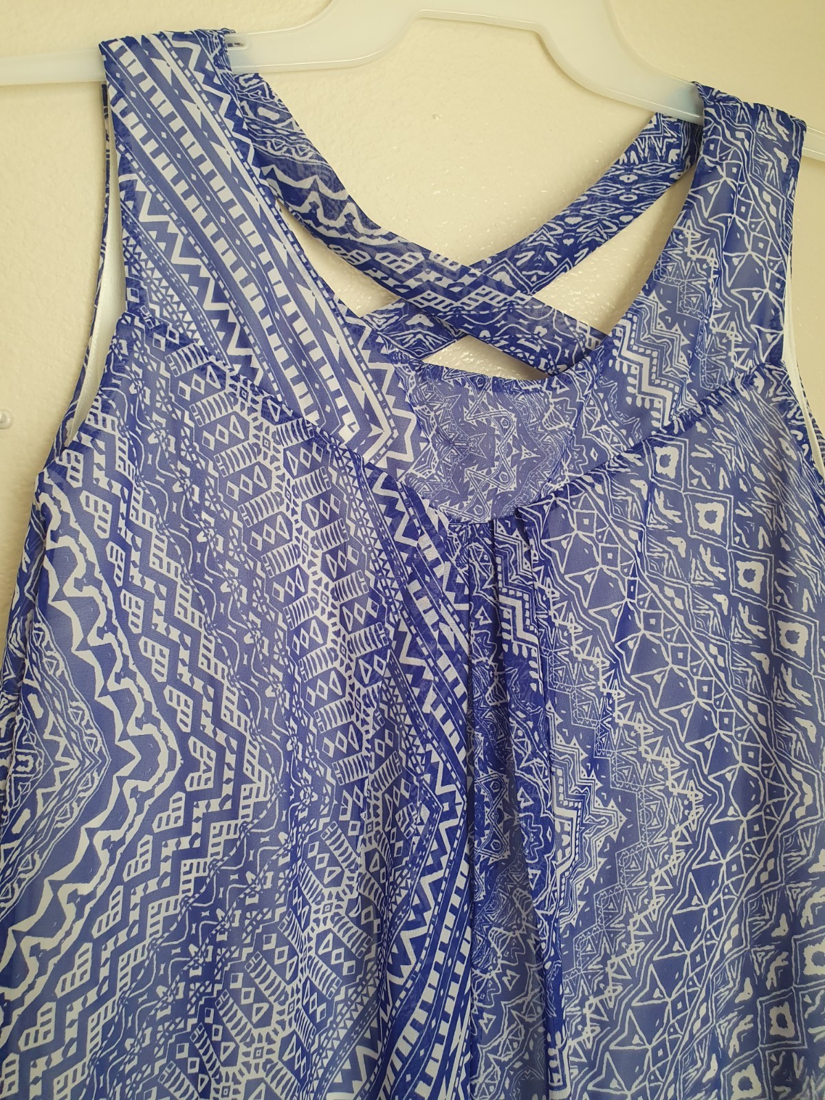 Enfocus Studio Women’s Blue & White Dress Size 4