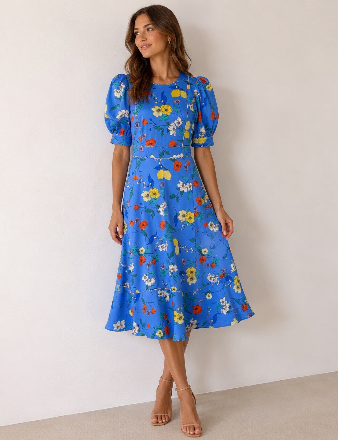 Hunter Bell Thalia Wildflower Midi Dress Original MSRP $495 Size 8