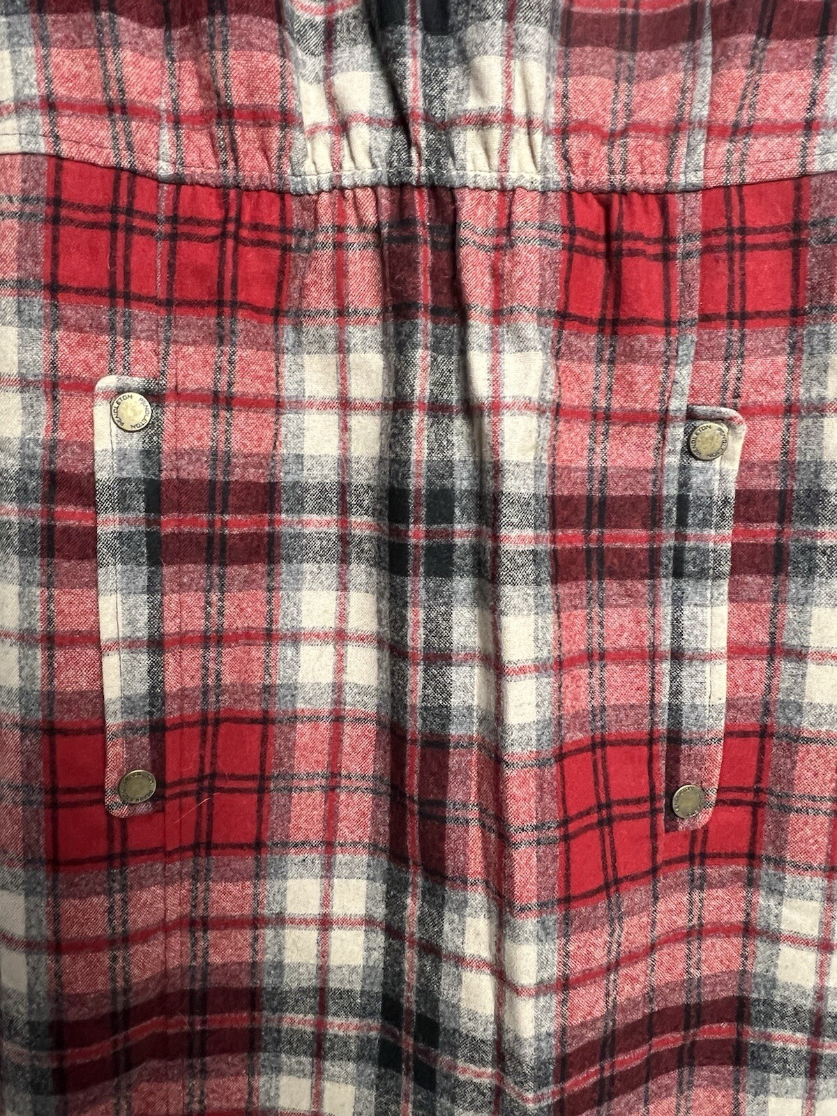 Pendleton The Portland Collection 100% Virgin Wool Plaid Red Tartan Dress Small