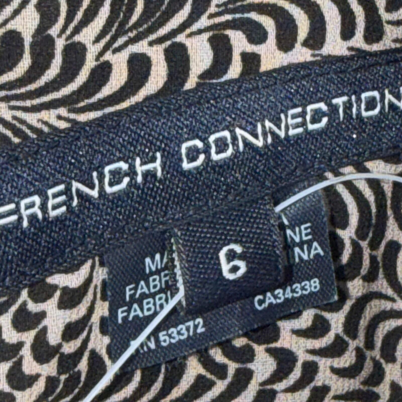 French Connection Printed Embellished Shift Dress 6 NWOT