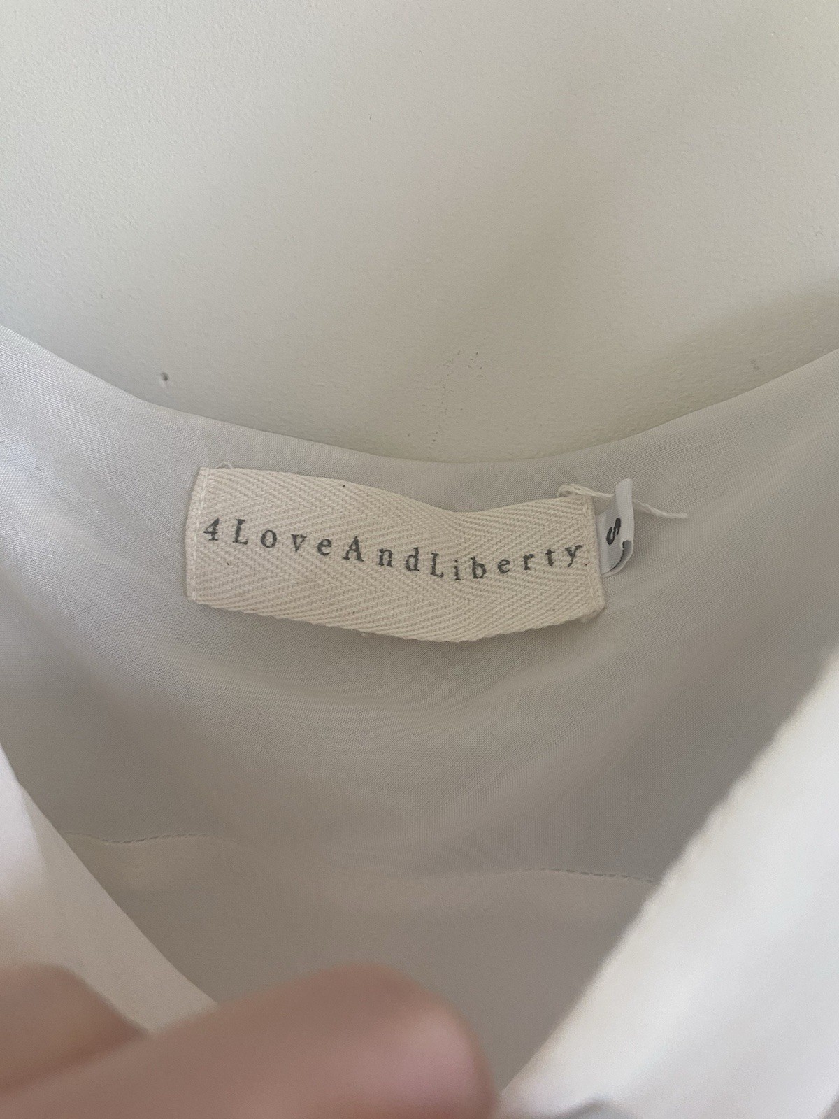 4LoveAndLiberty Small Off White Silk Devore Bird Dove Print Cascading Maxi Dress