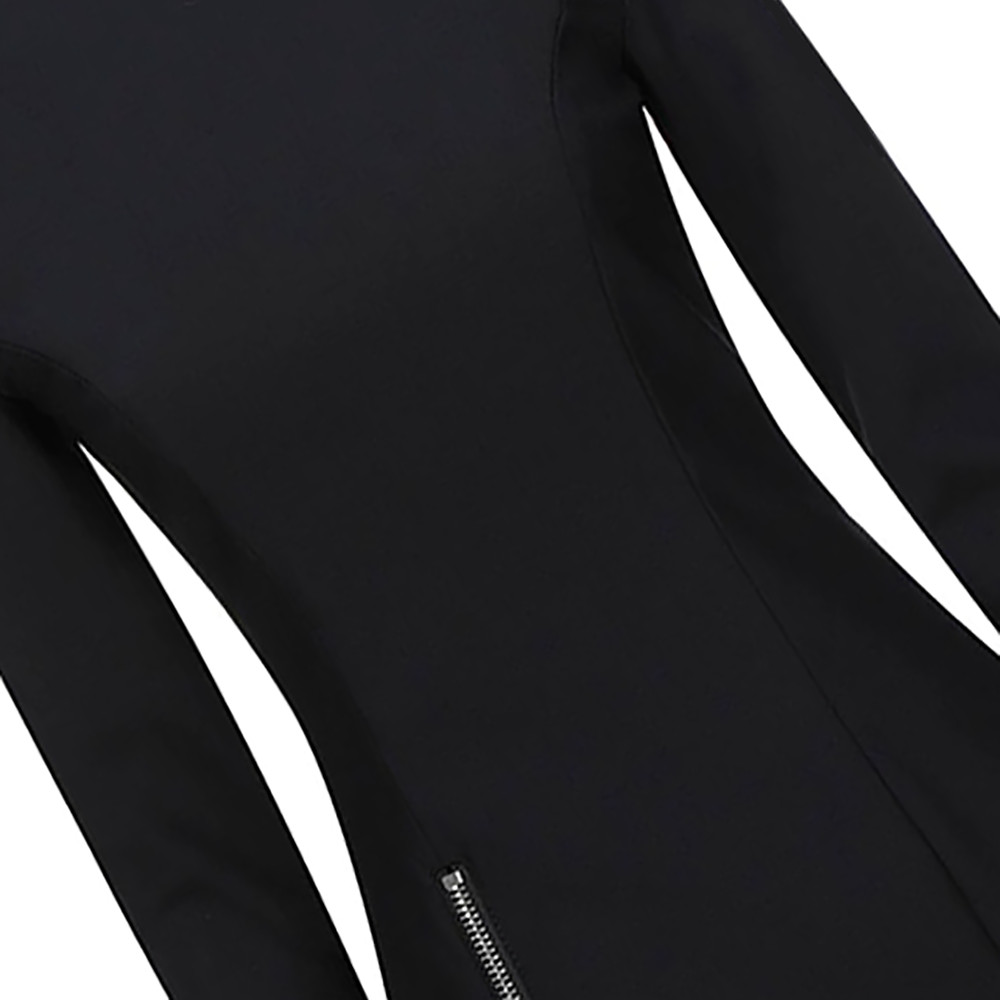DSQUARED2 Pencil Dress Bodycon Zip Split Logo Mini Black Size 42 – RP £878.00