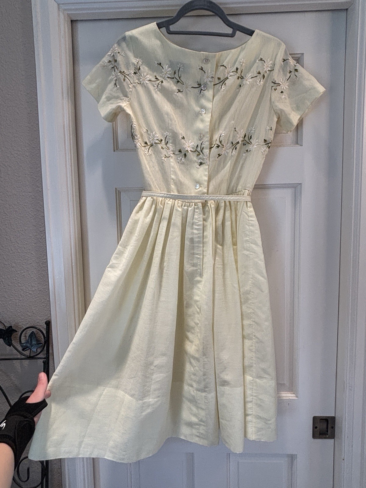 True Vintage 1950s Summer Dress by Jerry Greenwald Juniors W24 XS