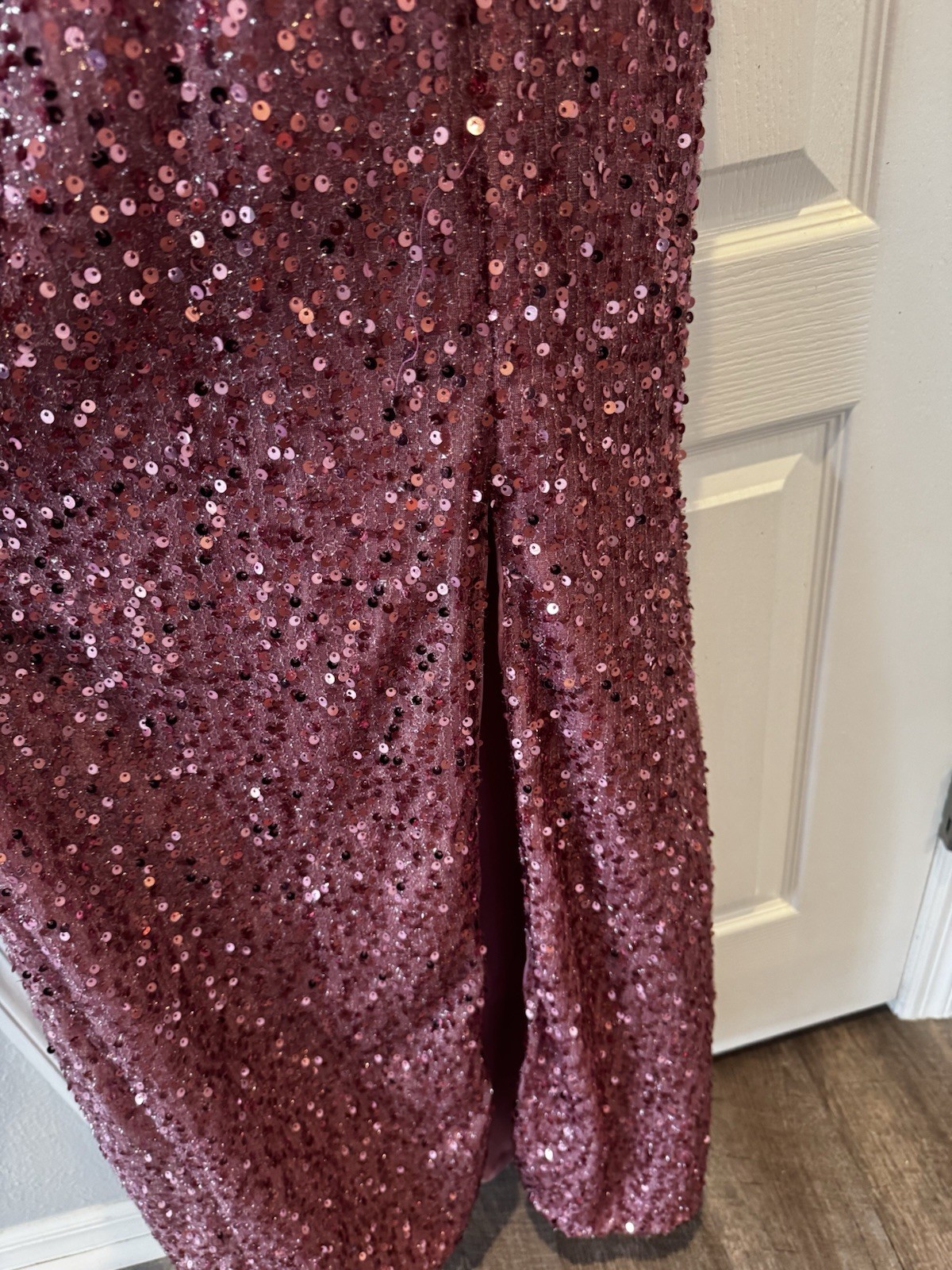 Pink Faeresty Sequence Gown Size M