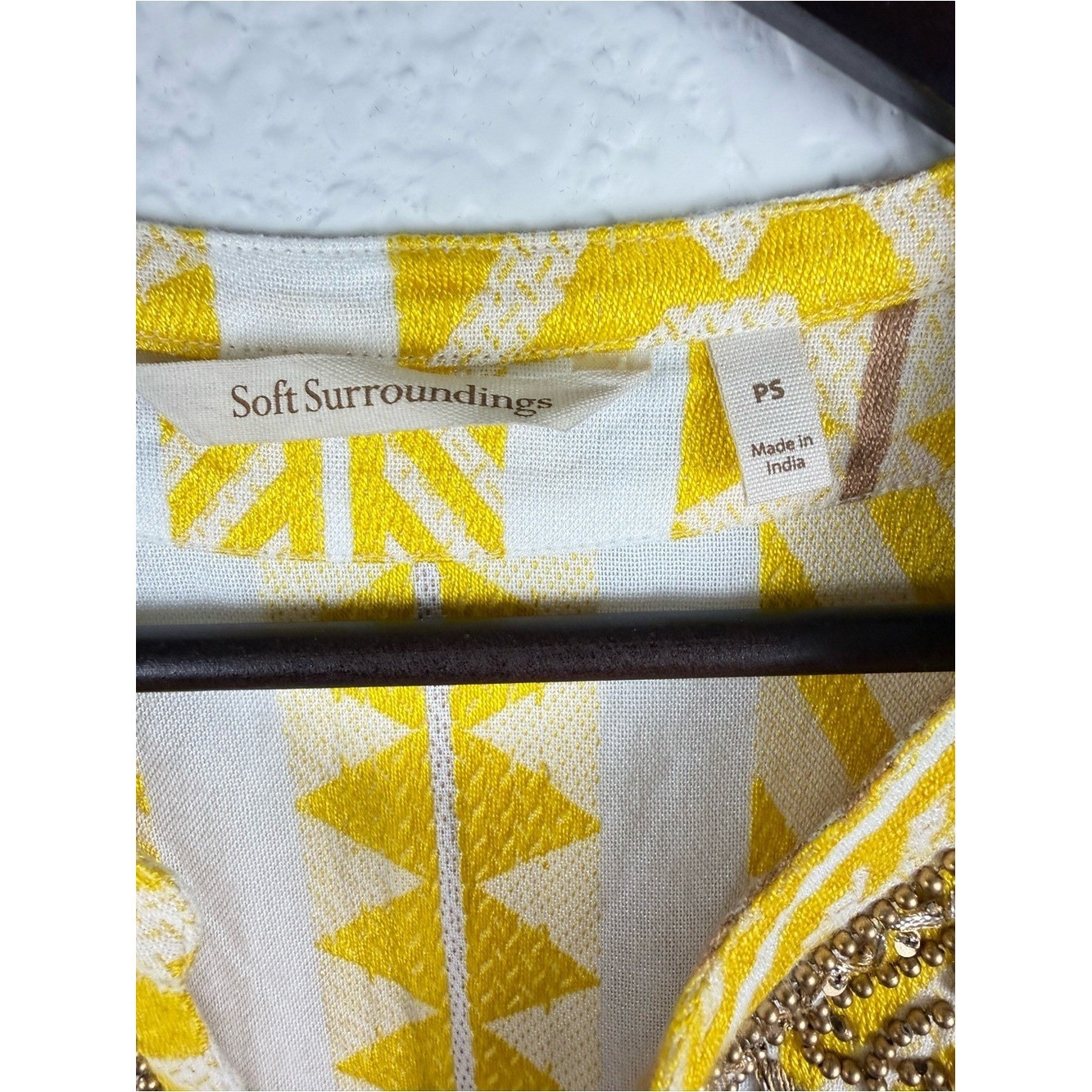 Soft Surroundings | Embellished Boho Tunic Dress | Petite Small