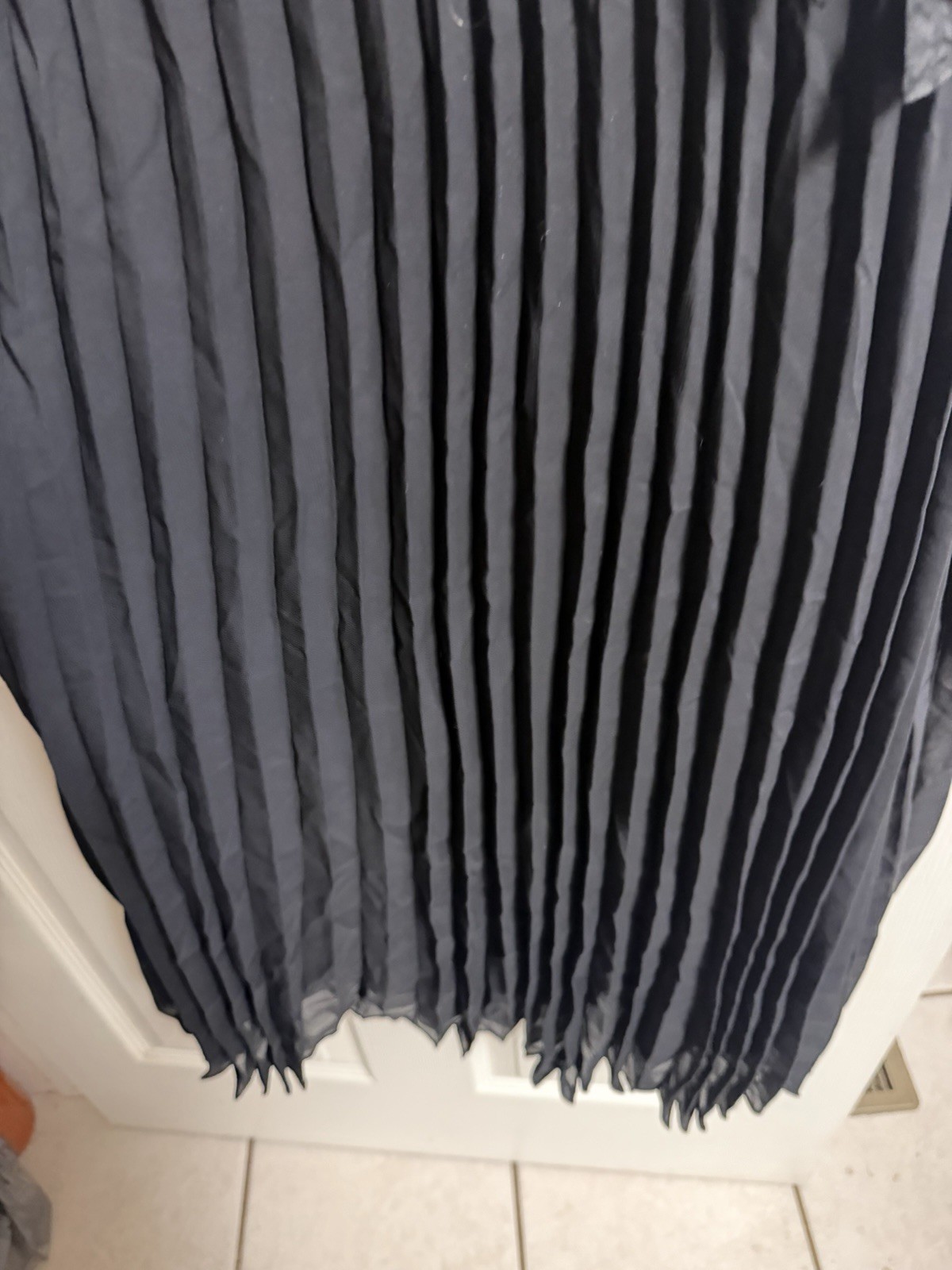 Signature Robbie Bee Black Pleated Flowy Cocktail Dress w Bow Sz 3x Party GoGo