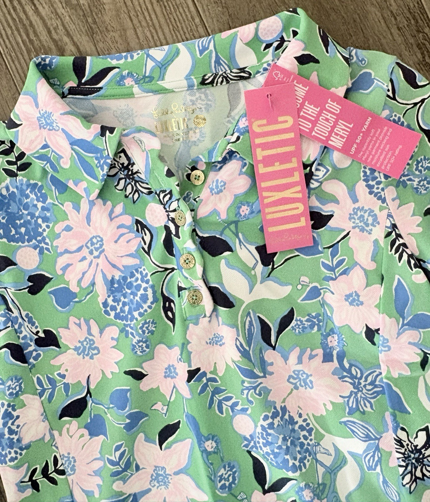 Lilly Pulitzer Frida Scallop Polo Dress Spearmint Golf XS NWT