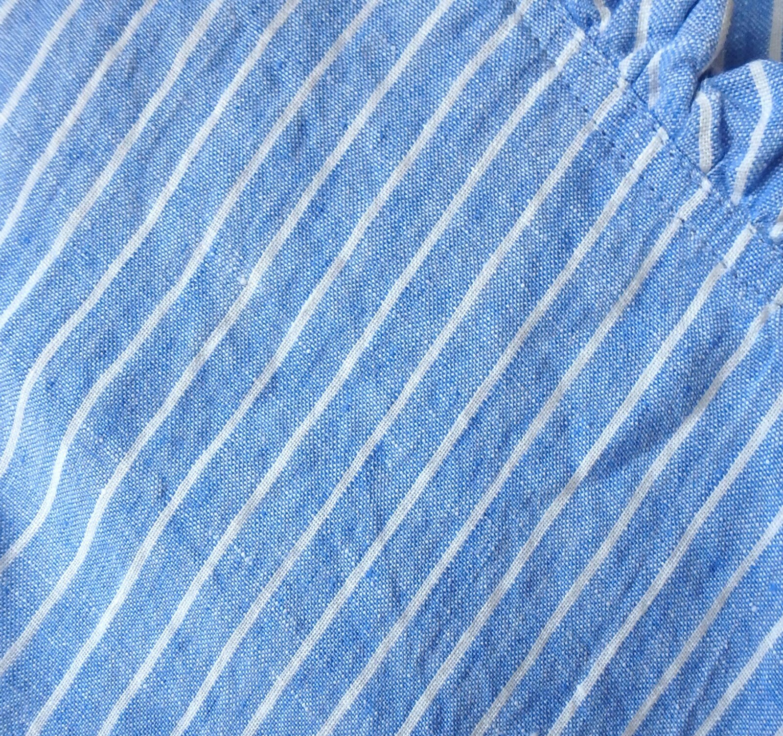 FLAX Designs Linen Dress M & L NWT Special Dress PERIWINKLE STRIPE