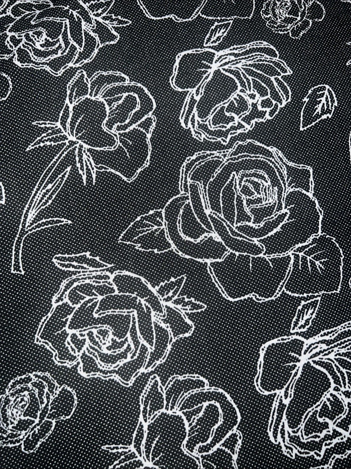 Lularoe Nicole Dress Black White Dots Tattoo Roses 2XL 22/24 20/22 2X Vintage ❤️
