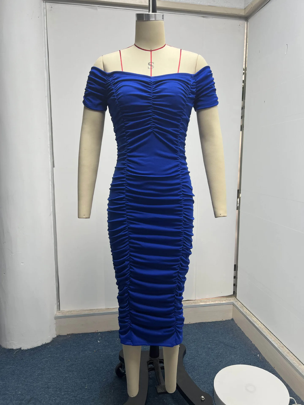 Solid Color Long Skirt, Elegant Temperament, Women’s Dress, One Shoulder Dress