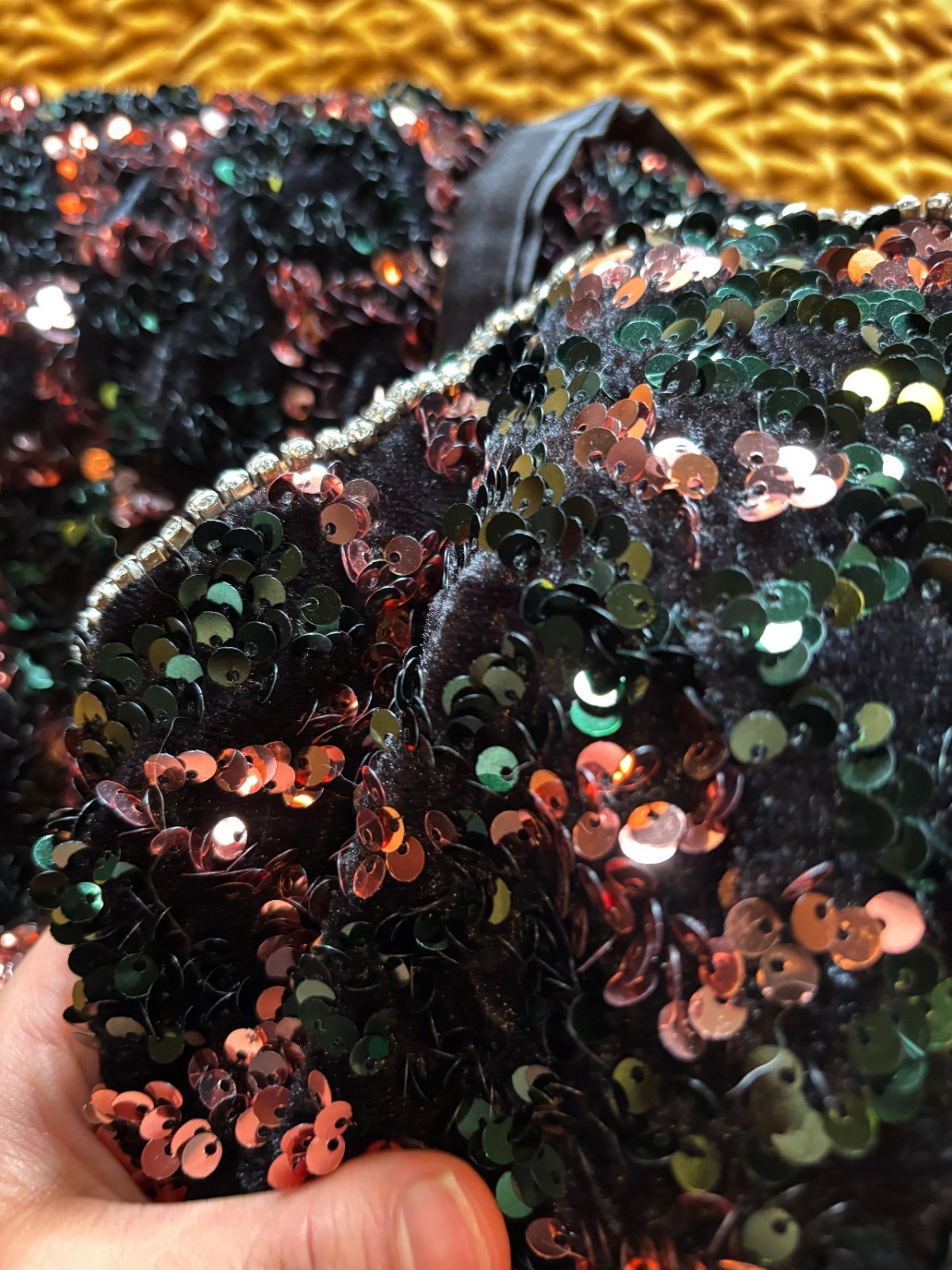 Black And Copper ball gown