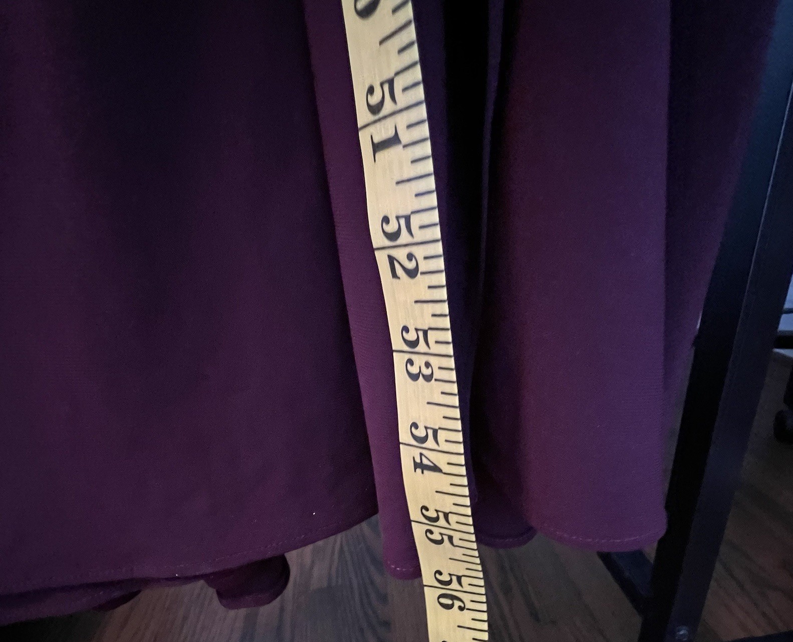 BETSY & ADAM Jeanette Long Sleeve Stretch Knit Ruched Dress Size 12 Wine