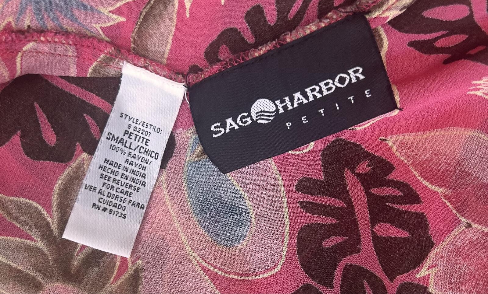Sag Harbor Reversible Floral Pink Multicolor Dress