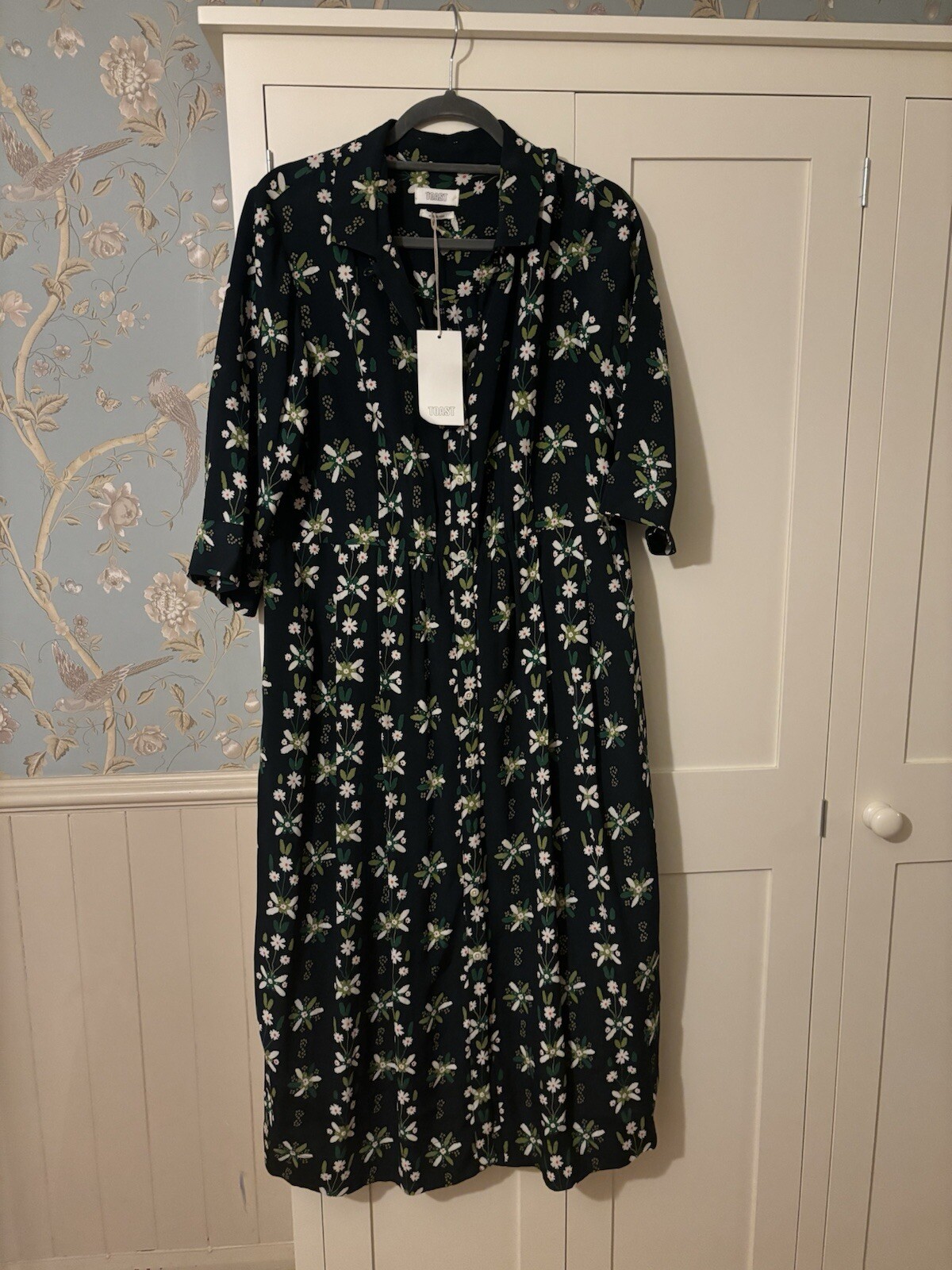 TOAST DITSY PRINT GREEN FLORAL DRESS BEST SELLER SIZE 6 NEW WITH TAGS