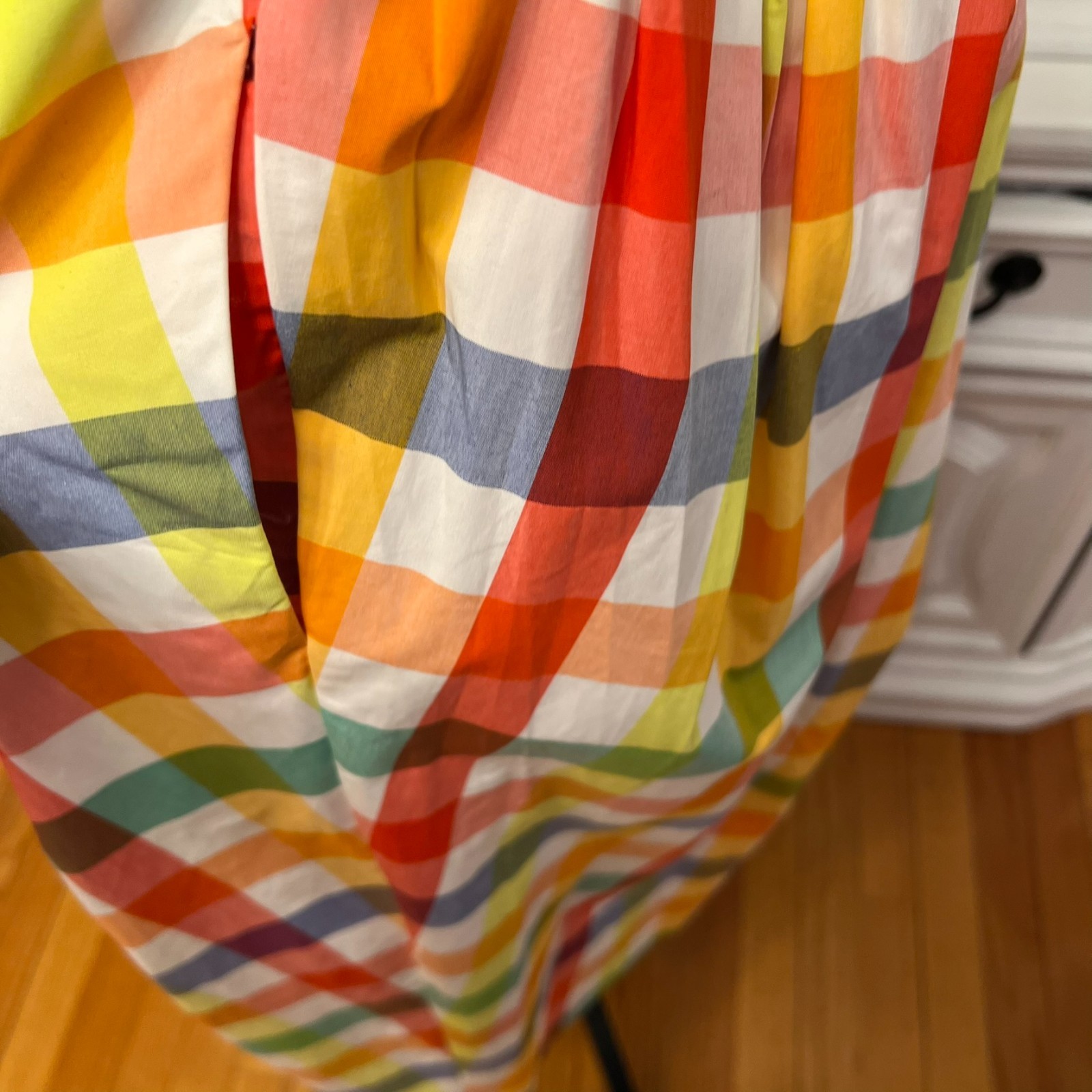 Christopher John Rogers Multicolor Gingham Sundress with Petticoat and Belt 10