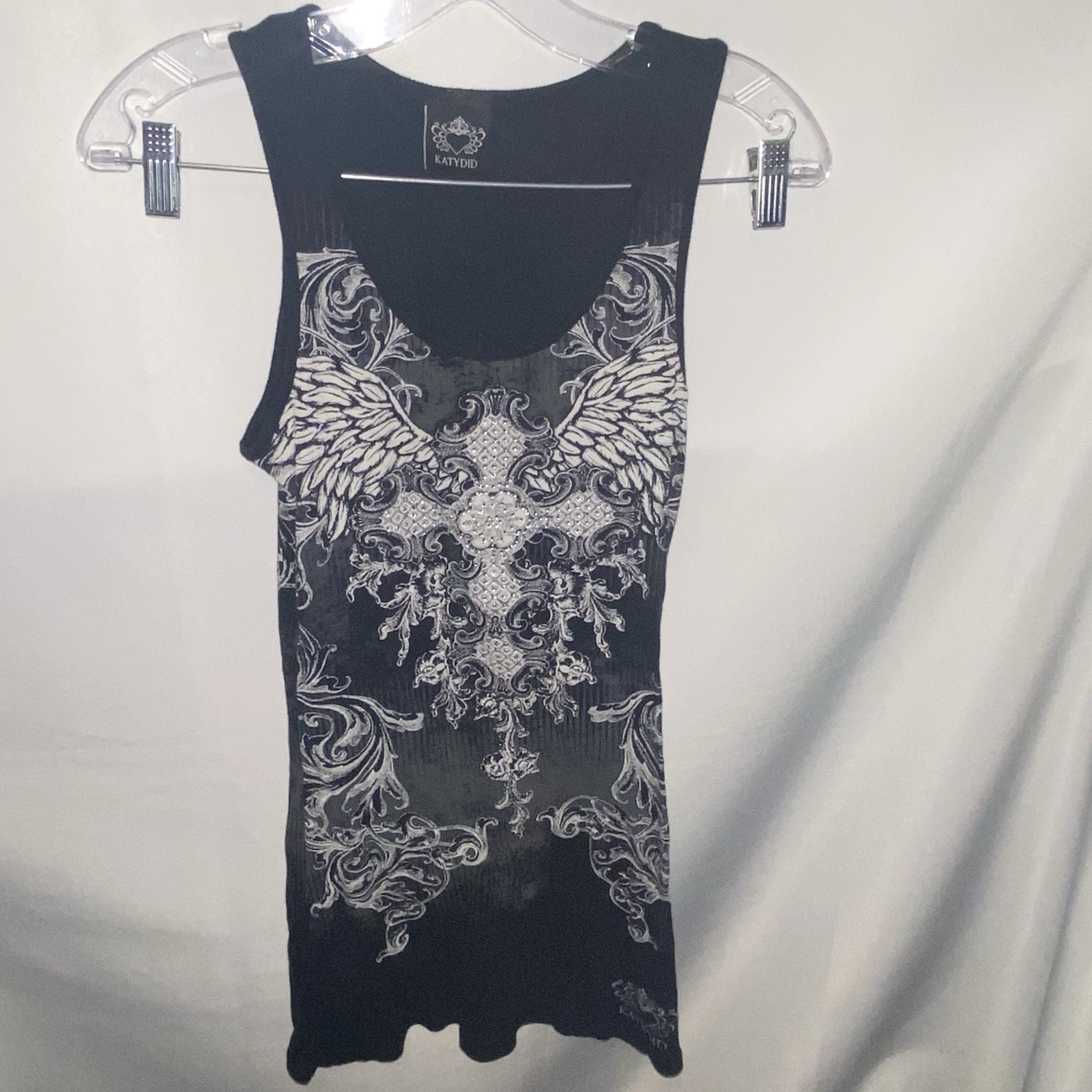 KATYDID Women’s Y2K Mini Dress grunge gothic Black, Sz S affliction