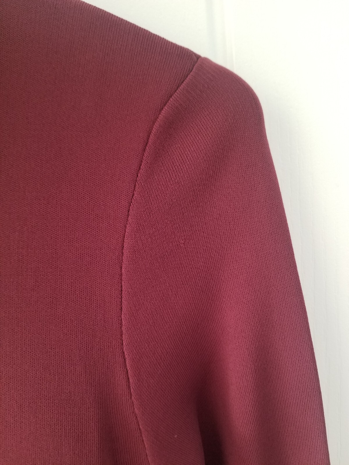 Ted Baker Zadi Midi Dress Knitted Bodice Burgundy Maroon Size TB 3 UK 12