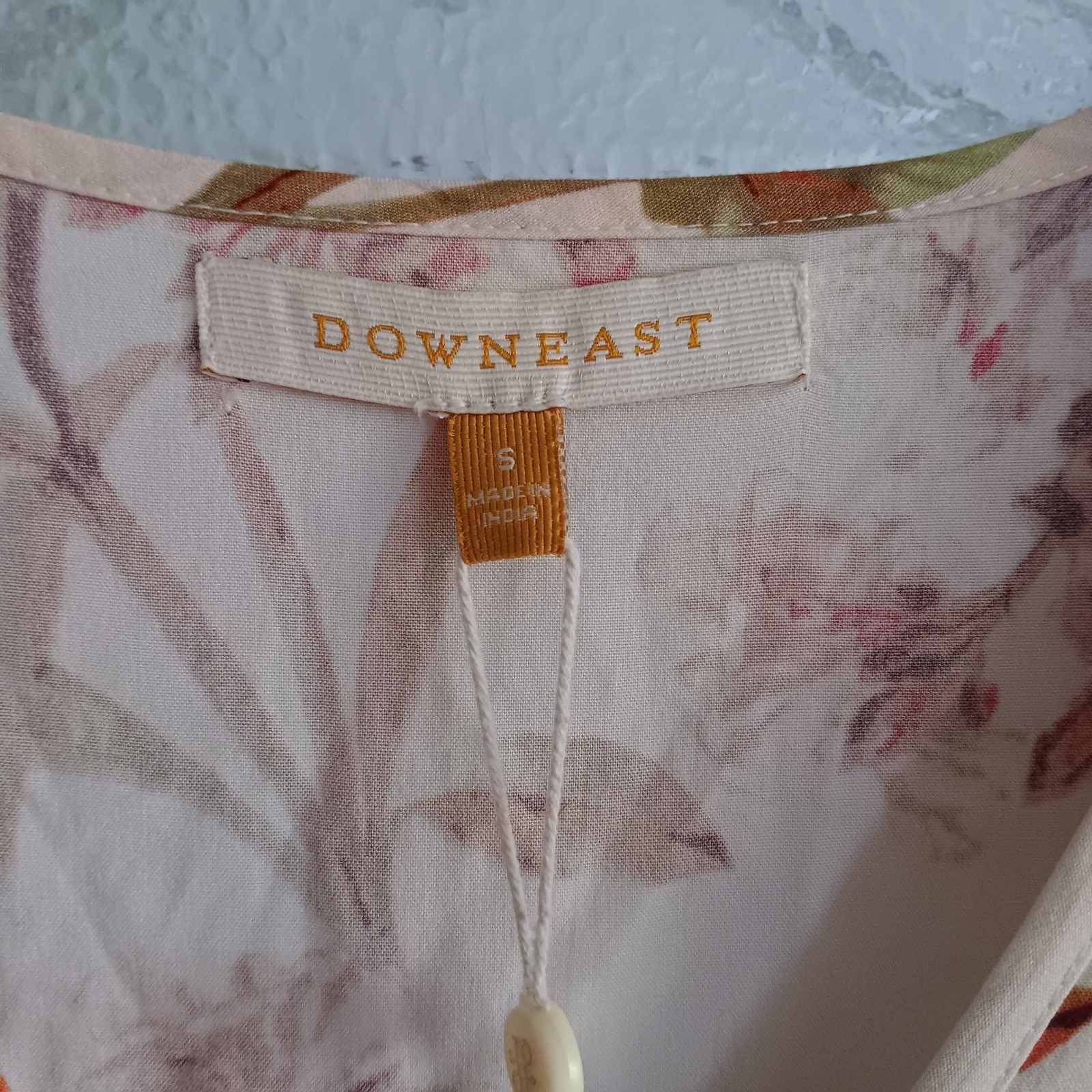 Downeast Tropical Flared Dress Womens S Perrine Floral NWT Maxi Handkerchief Hem