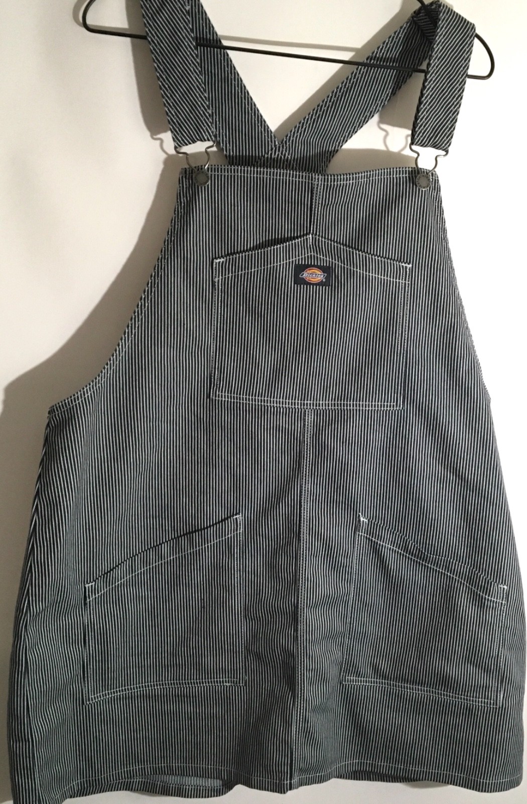 Dickies Hickory Women’s Size 2XL Stripe Bib Front Pockets Overalls Dress