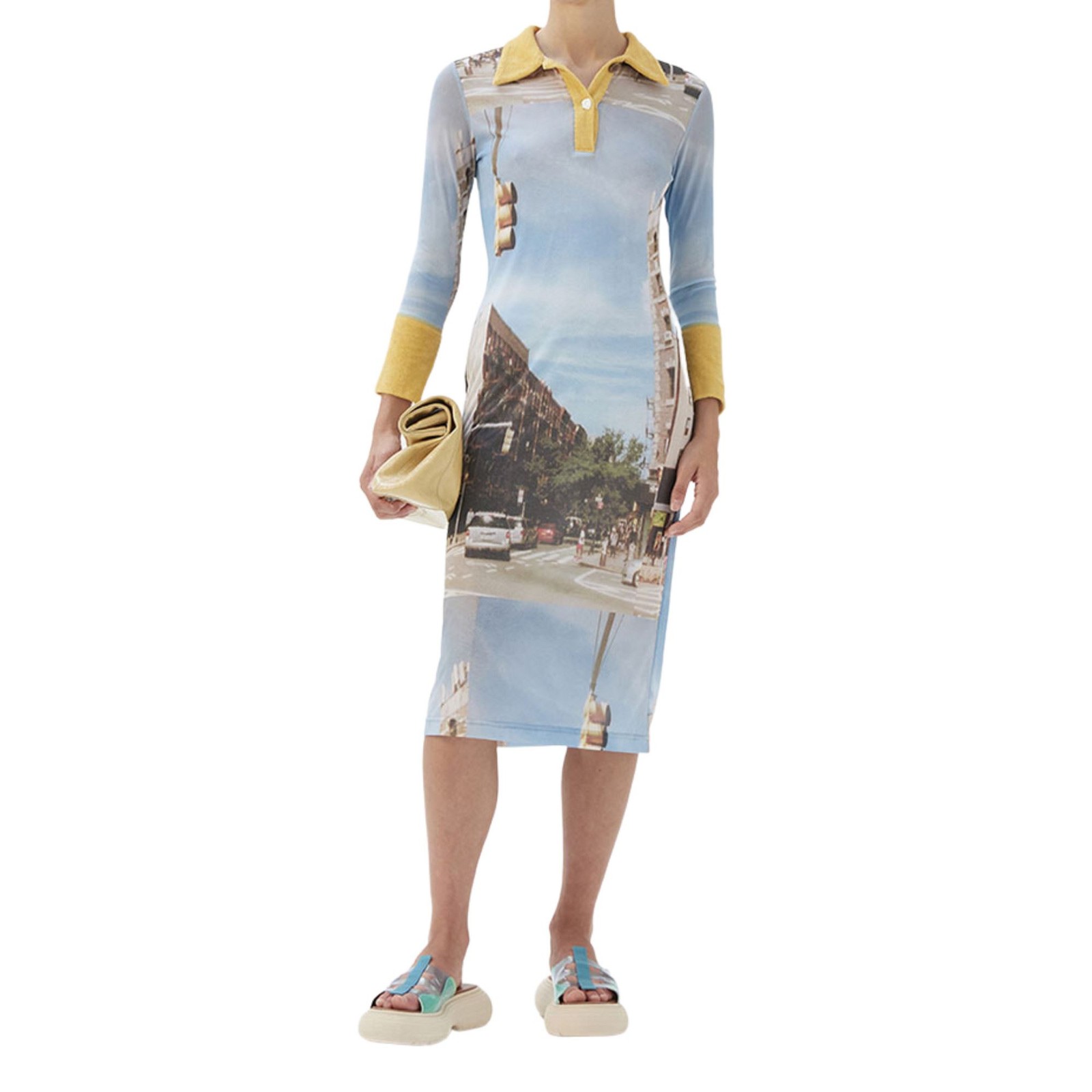 Rejina Pyo A-Line Midi Dress XS in Multi RRP £595