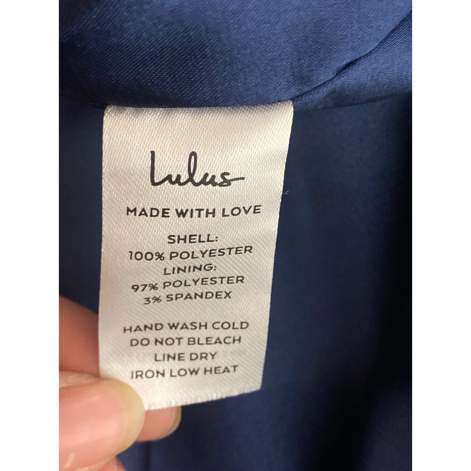 Lulus Feeling Elegant Navy Blue Lace Up Slit Maxi Dress Womens Small Formal Gown