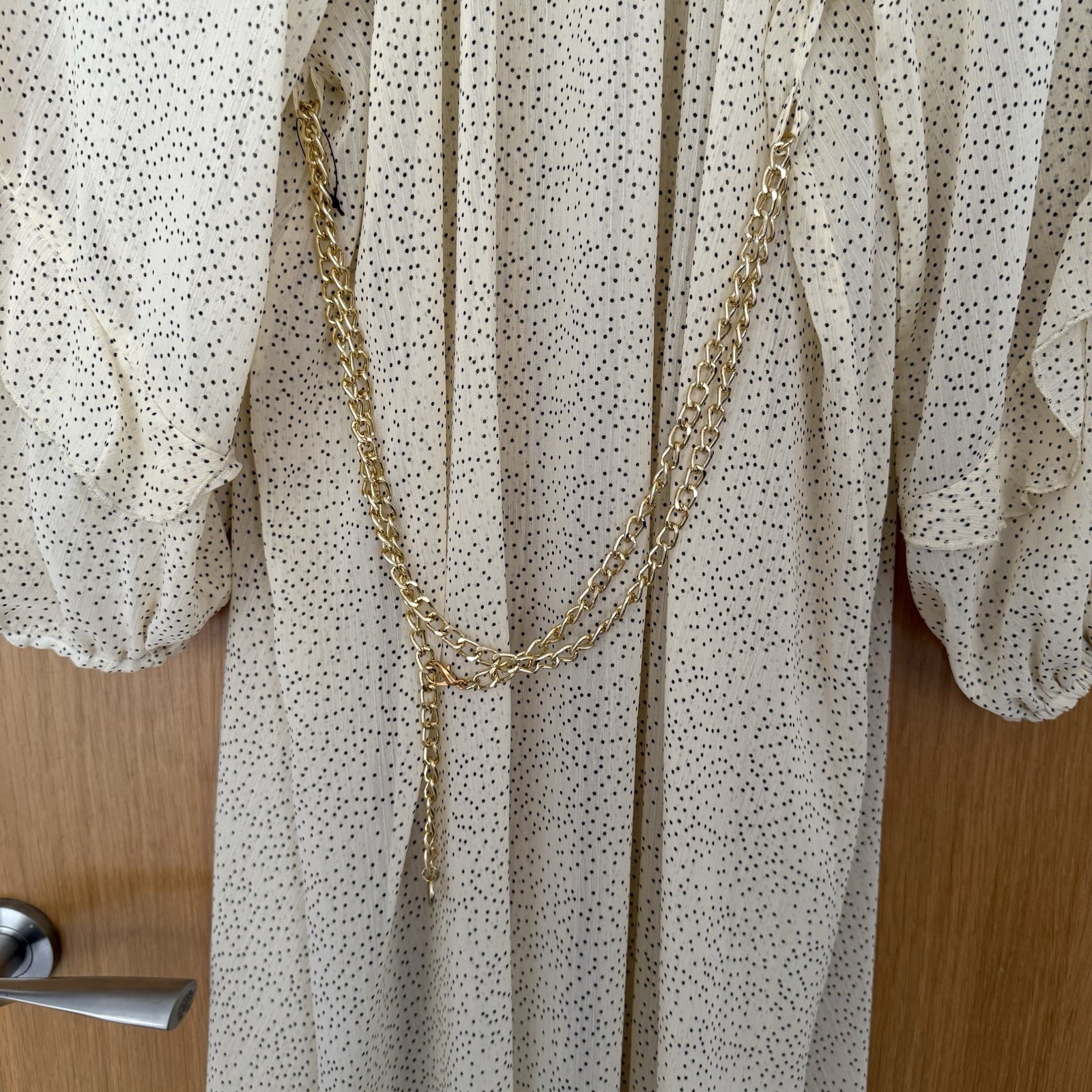 Primark Rita Ora Cream Black Sheer Dress Beach Cover-up UK 8 EU 36 BNWT Chain