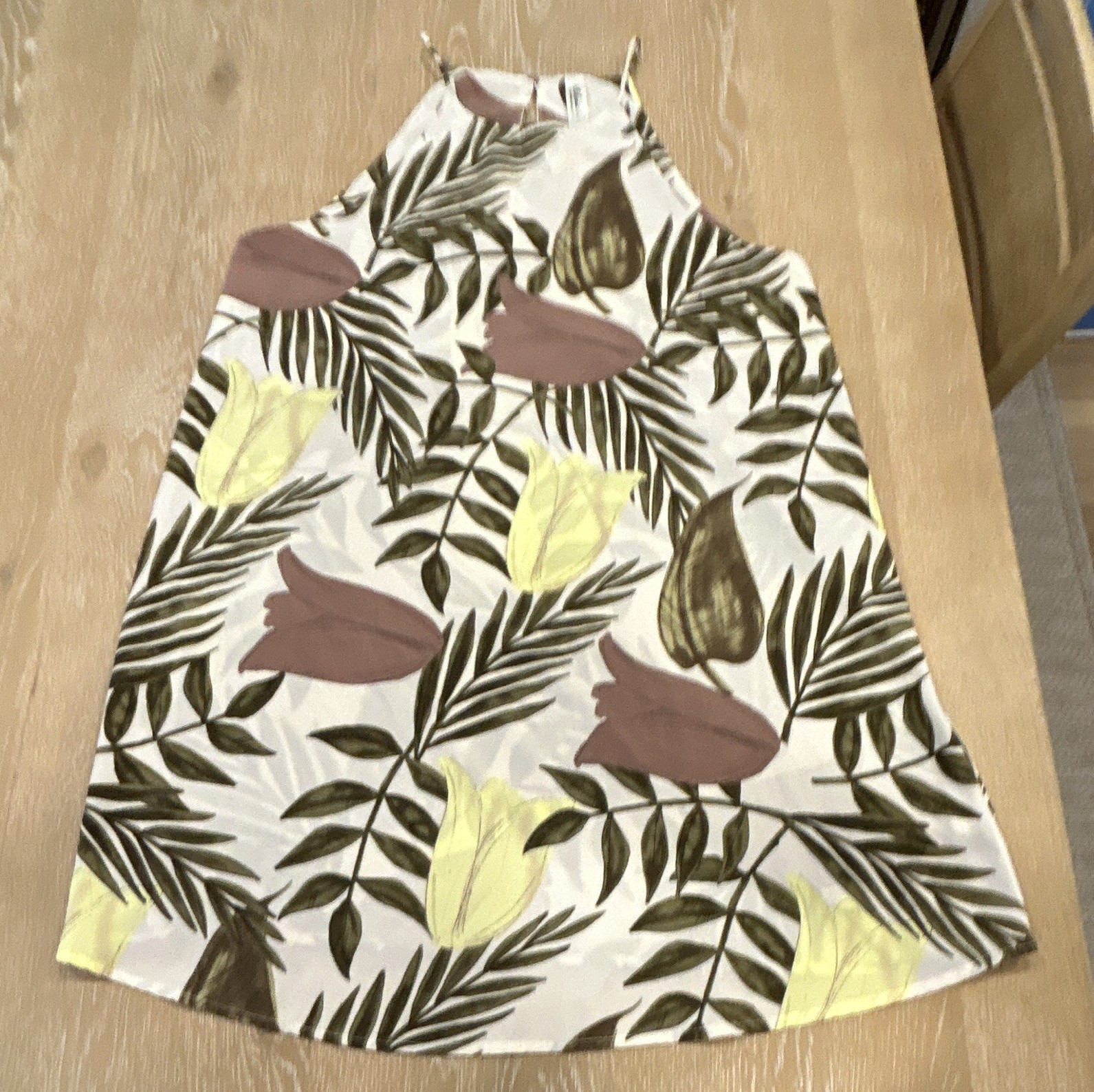 Mahina Hawaiian halter dress. Cool and pretty on a summer day.