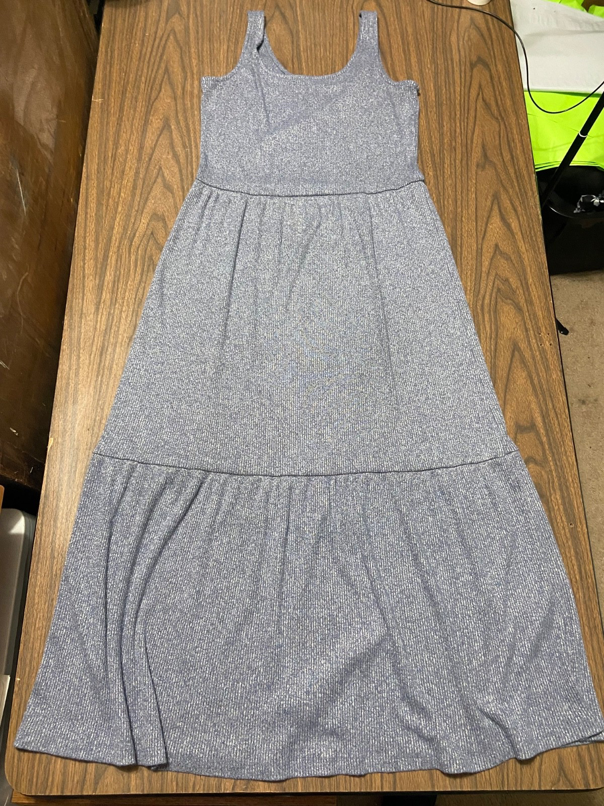 Daily Ritual gray Sleeveless Stretch Knit Midi Dress Women’s Size S