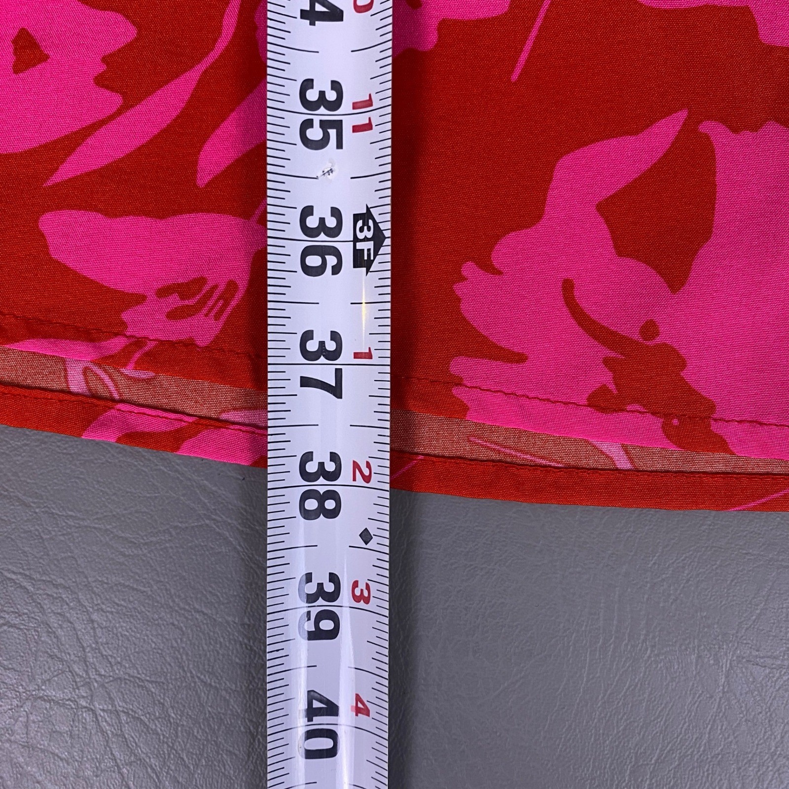 SHEIN Curve Dress Shift T-Shirt Plus Size 1XL Red Pink Floral Short Sleeve *