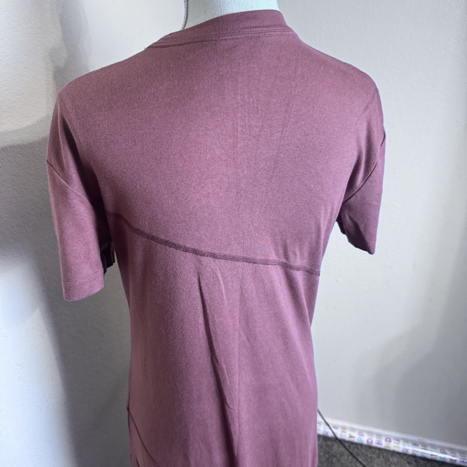 Nike Sportswear Essential Swoosh Bodycon Midi Dress Brown Womens Sz L Athleisure