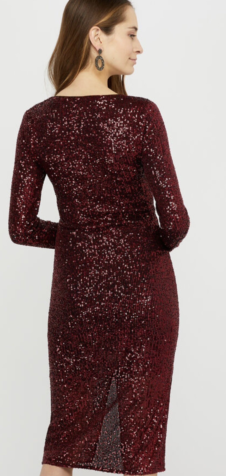 New MONSOON Size 12 RED SEQUIN DRESS BNWT